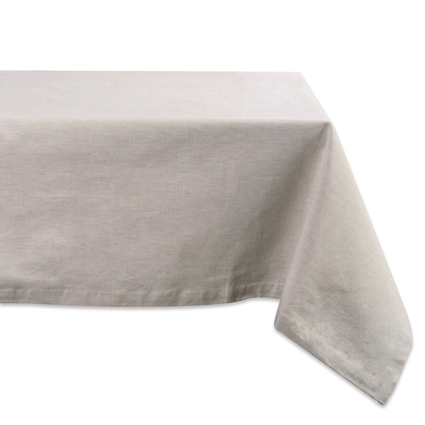 CC Home Furnishings Cream White Rectangular Tablecloth 60" x 120"