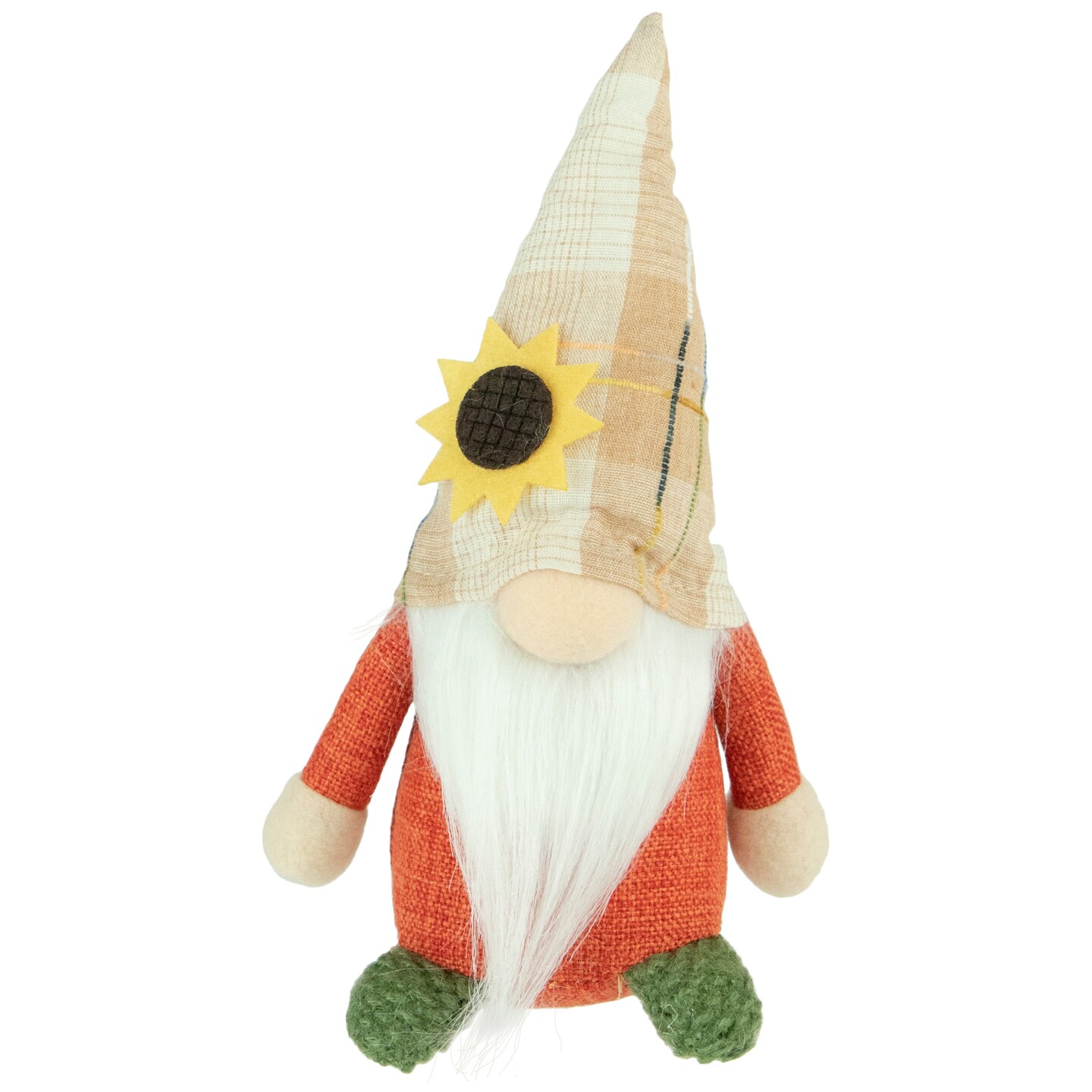 Northlight 7.5&#x22; Standing Sunflower Autumn Harvest Tabletop Gnome Figurine