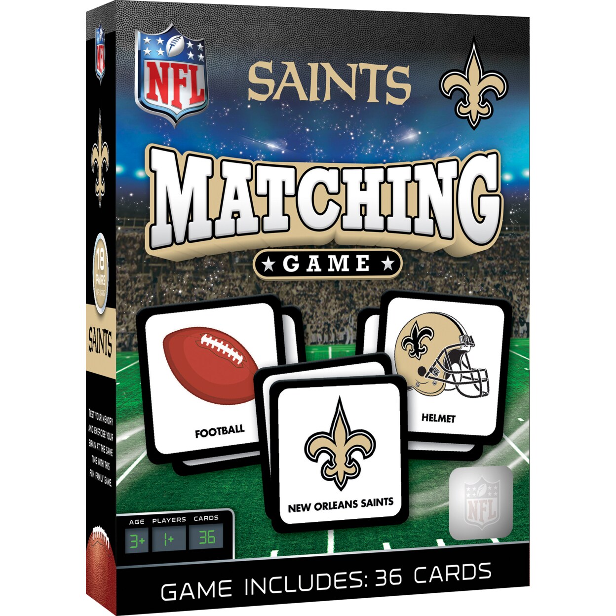 Lids New Orleans Saints Licensed Memory Match Game