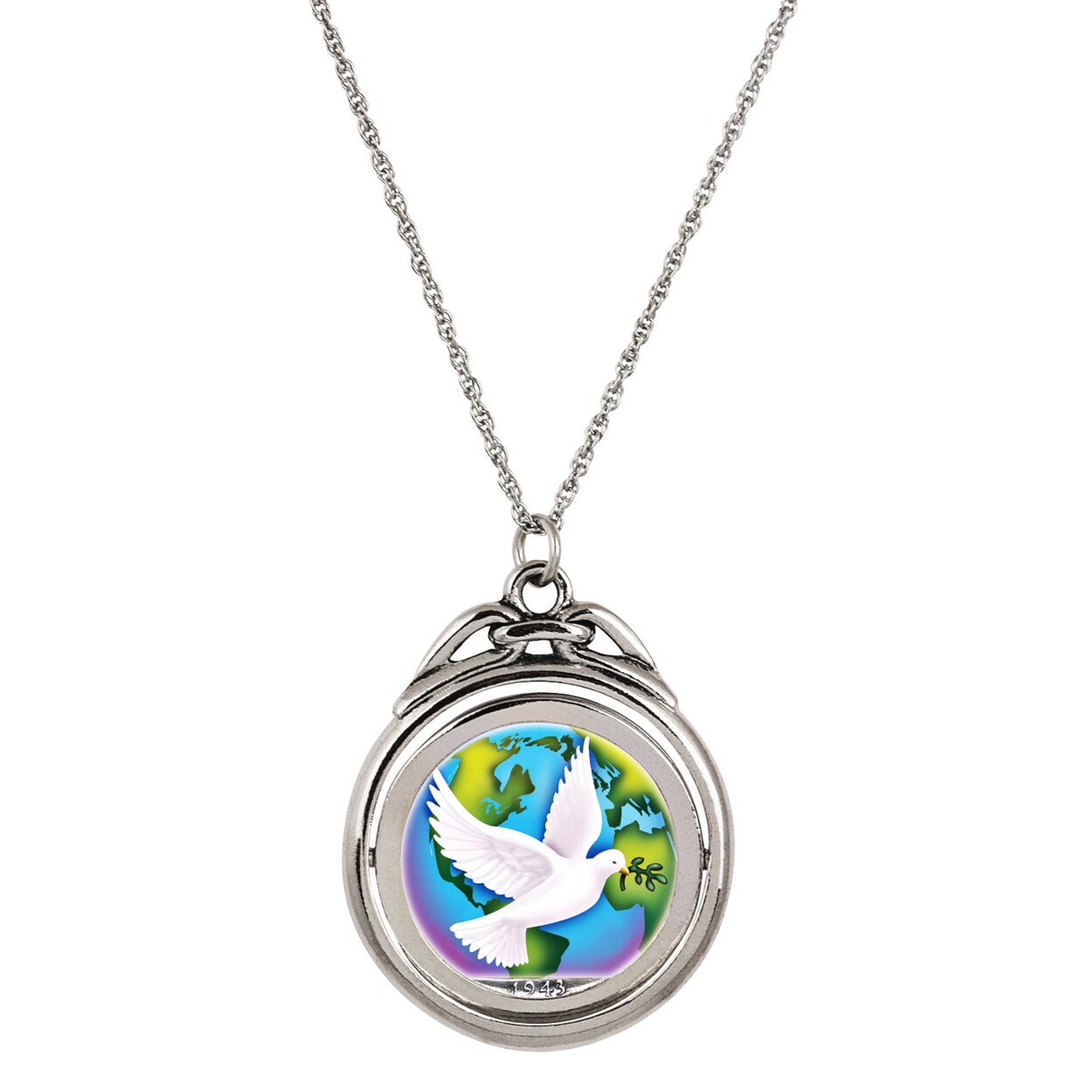 American Coin Treasures World Peace Spinner Coin Pendant with