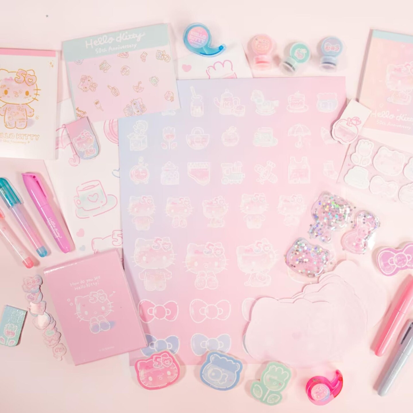 Sanrio Hello Kitty x STMT 50th Anniversary Mini Collectible Stationary Set
