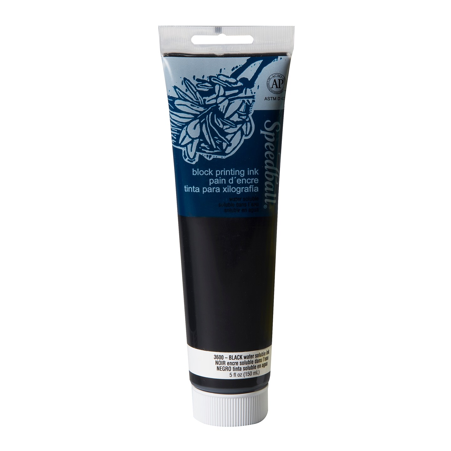 Speedball Block Printing Ink, Water-Based, 5 Oz., Black
