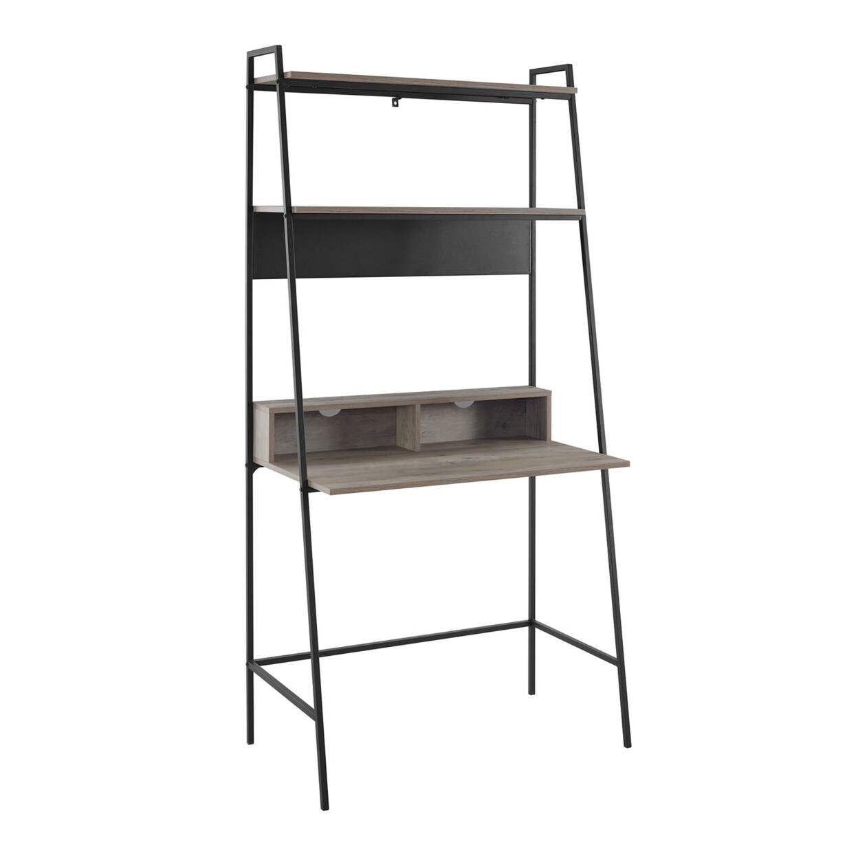 WE Furniture   36&#x22; Metal and Wood Ladder Desk