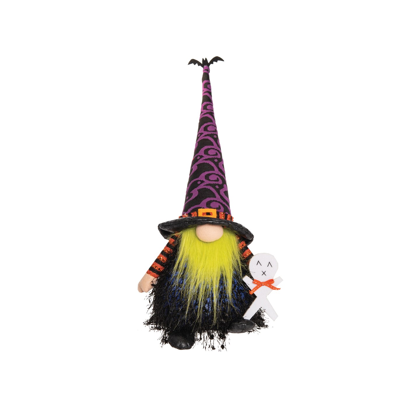 Purple Wizard Gnome w/LED Halloween Figure