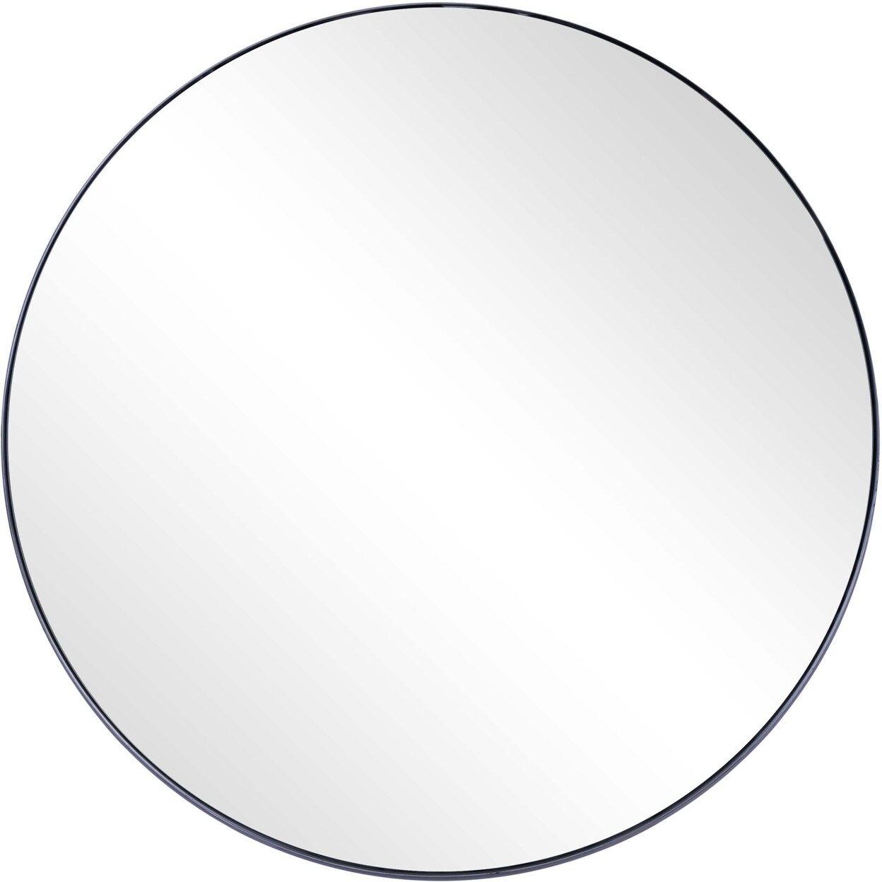 Camden Isle Home Modern Decorative Round Metal Frame Mirror
