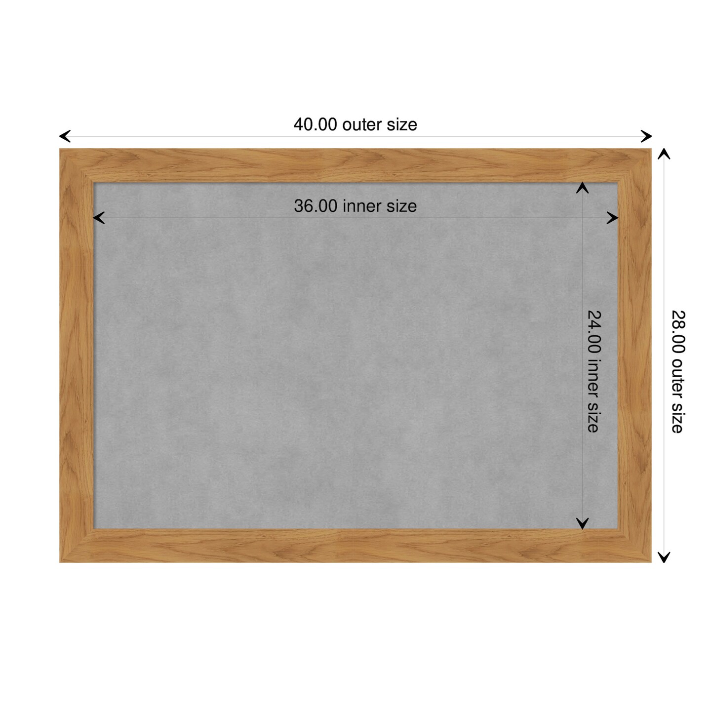 Carlisle Wood Framed Magnetic Board