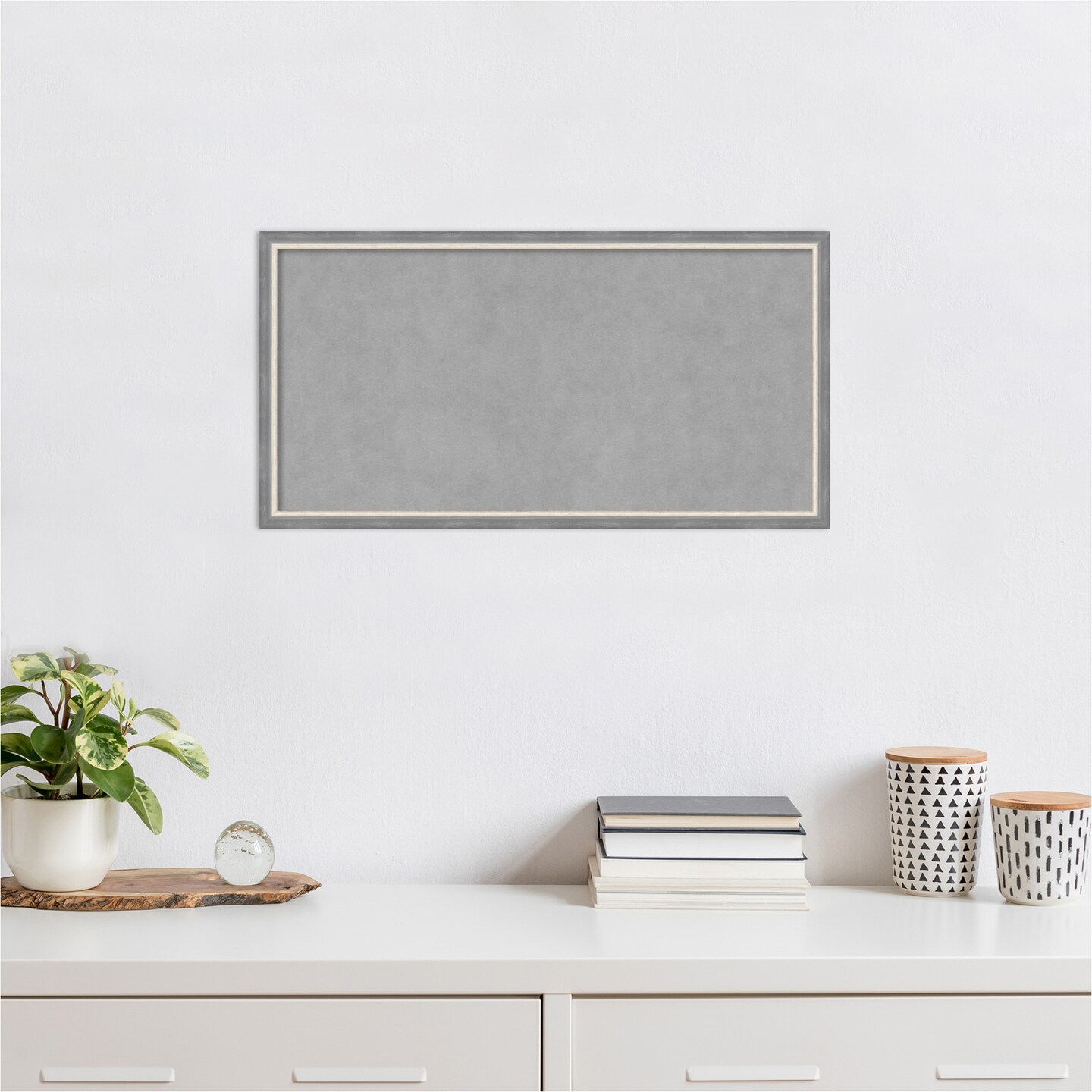 Theo Narrow Wood Framed Magnetic Board