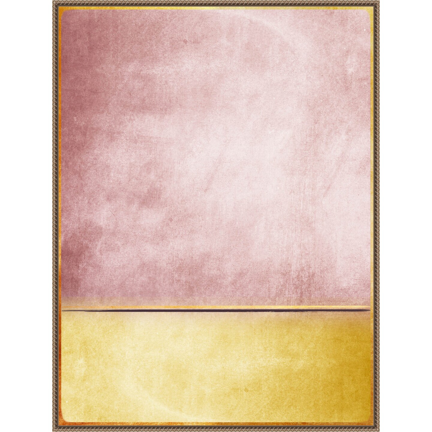 Pink and Yellow 3 by Alyson Storms Framed Canvas Wall Art