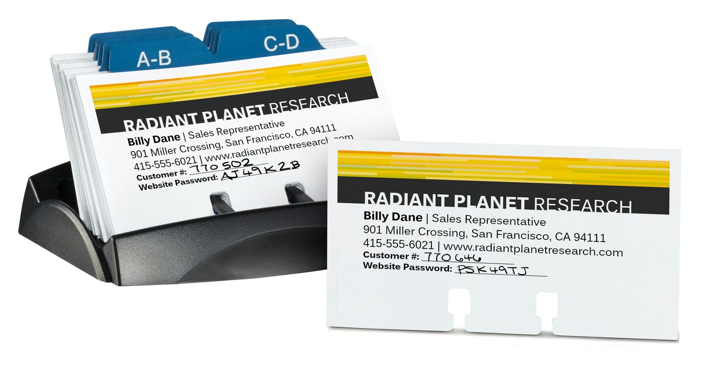 Avery Printable Rotary Cards with Sure Feed Technology, 2-1/6" x 4", White, 400 Blank Cards for Laser or Inkjet Printers (5385)