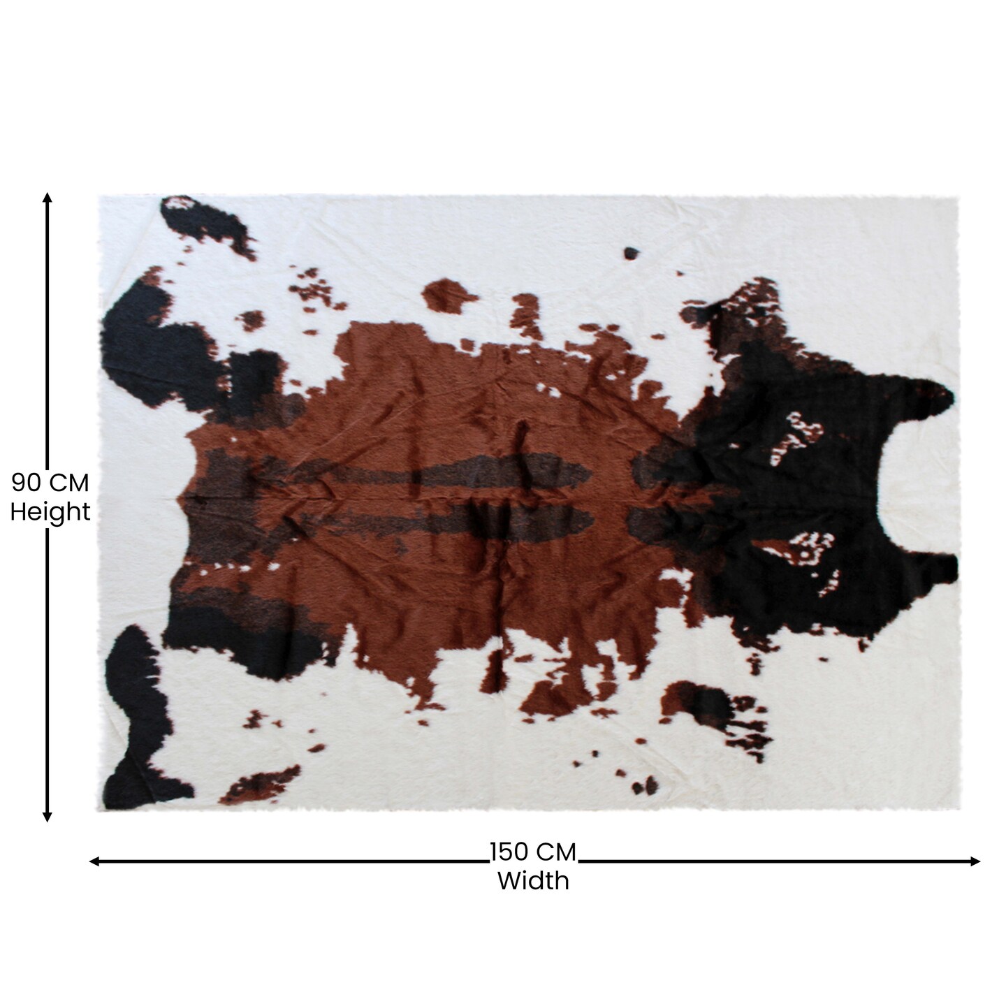 Masada Rugs Faux Fur Cowhide Area Rug
