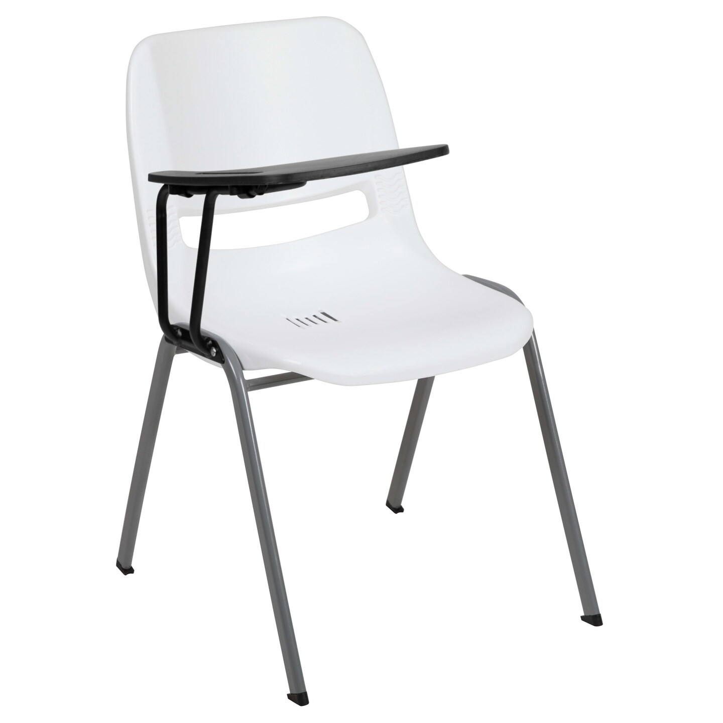 Emma and Oliver Ergonomic Shell Chair with Right Handed Flip-Up Tablet - Tablet Arm Desk