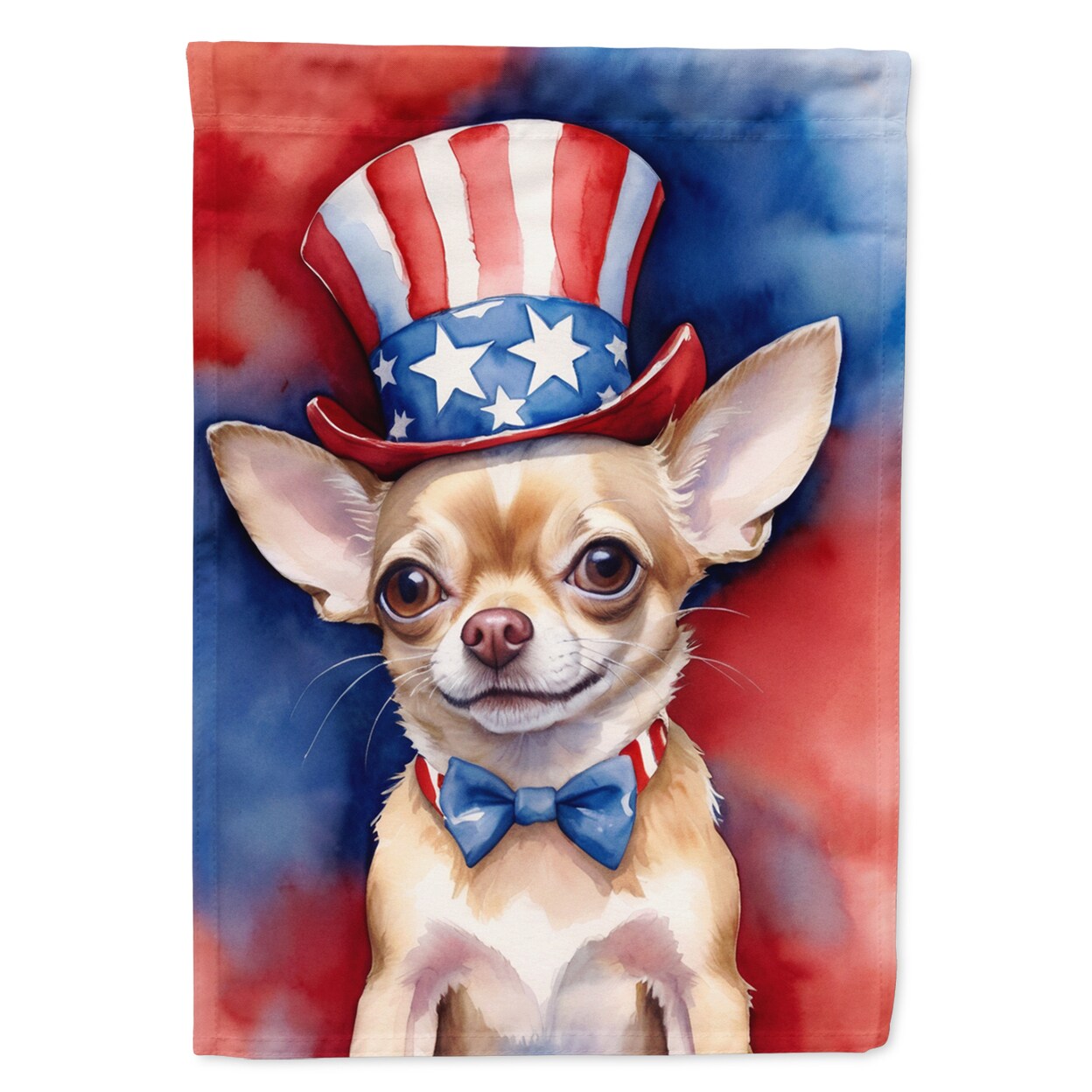 Chihuahua Patriotic American Garden Flag