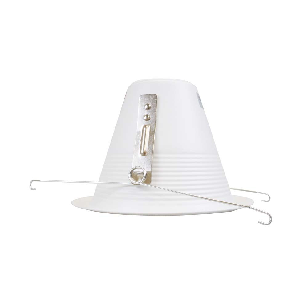 NICOR 5 in. White Recessed Shallow Cone Baffle Trim