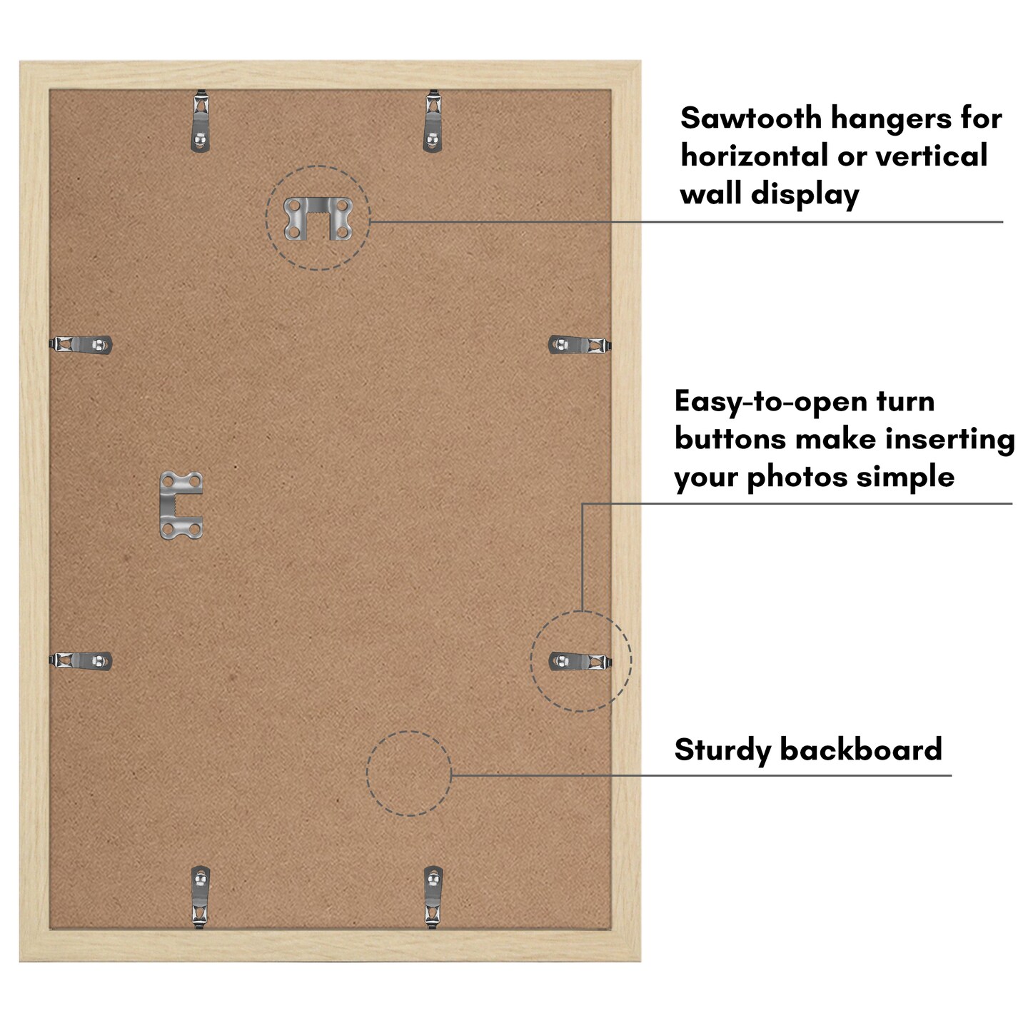 Americanflat 2 Pack of Picture Frames with Mat - Plexiglass Cover