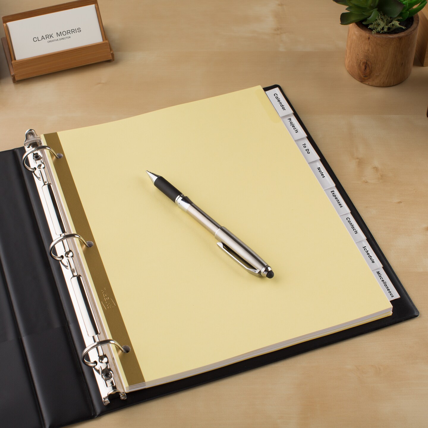 Avery 8 Tab Binder Dividers, Insertable Clear Big Tabs, 1 Set Pack, 8 Packs, 8 Sets Total (11112)