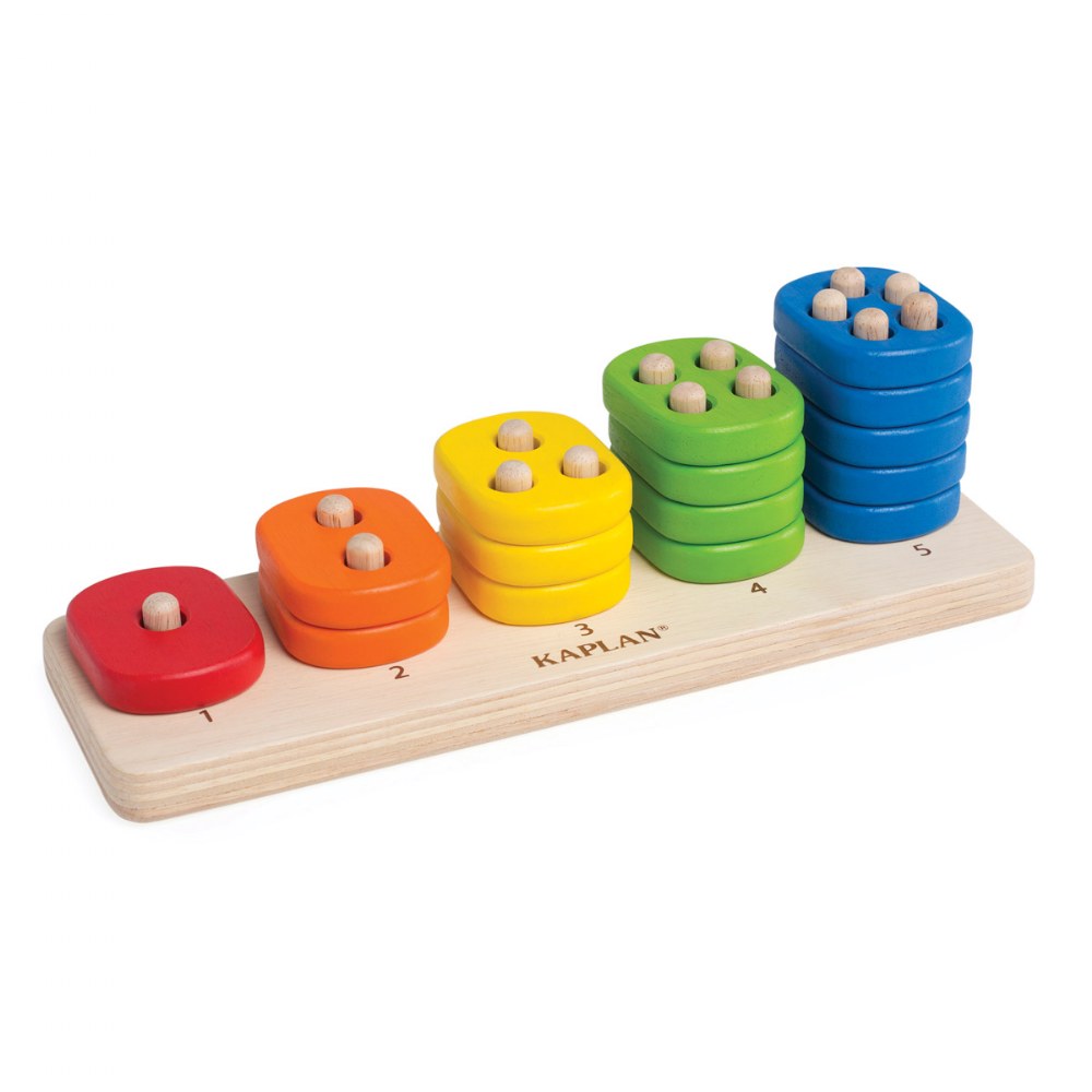 Kaplan Early Learning Company Toddler Stacking Number Board