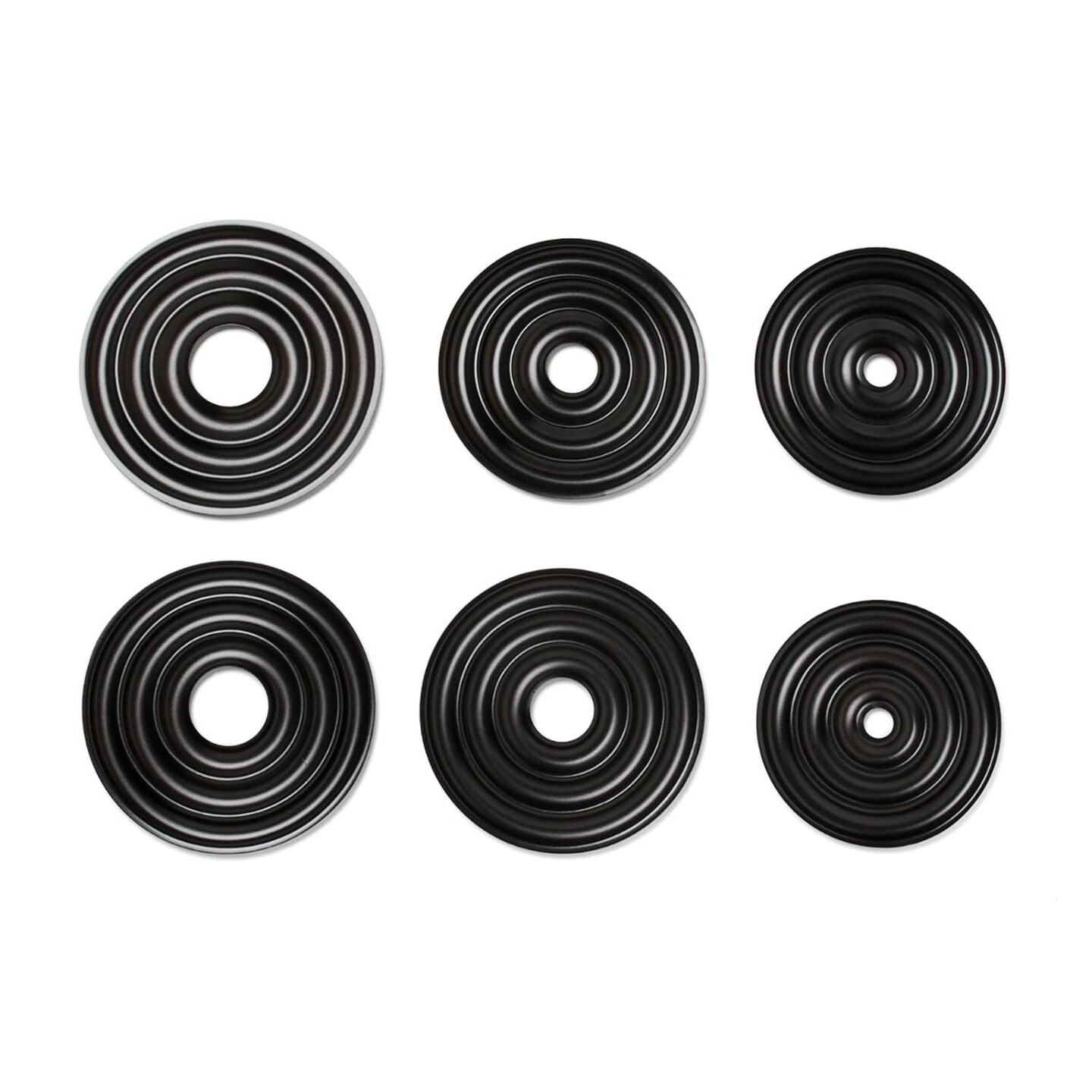 Fox Run Non-Stick Kransekake Mold, 1.75 x 8.75 x 8.75 inches, Black