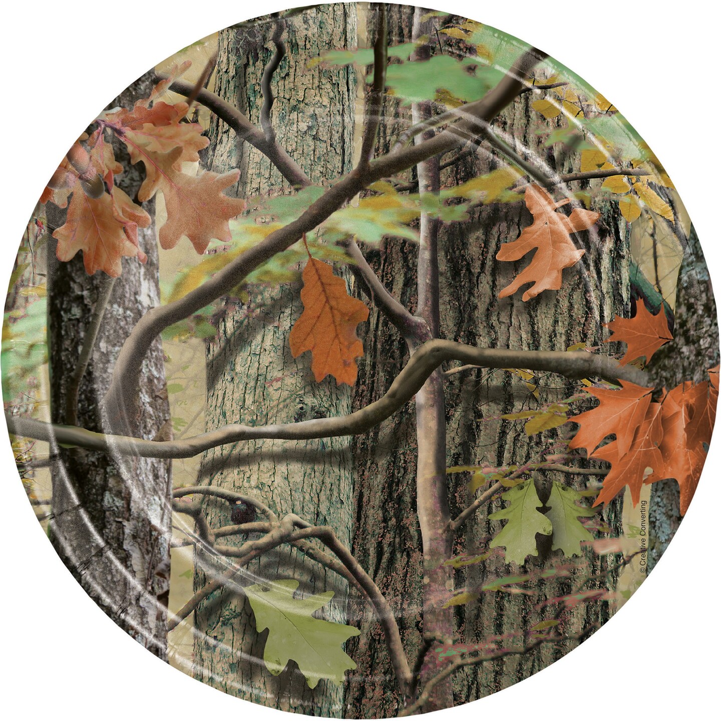 Party Central Club Pack of 96 Hunting Camo Paper Luncheon Party Plates 7&#x22;