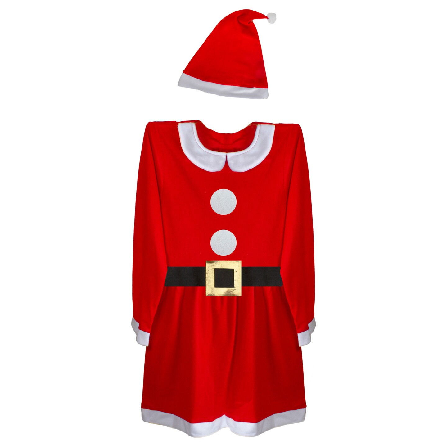 Northlight 41&#x22; Red and White Women&#x27;s Mrs. Claus Costume Set - Large