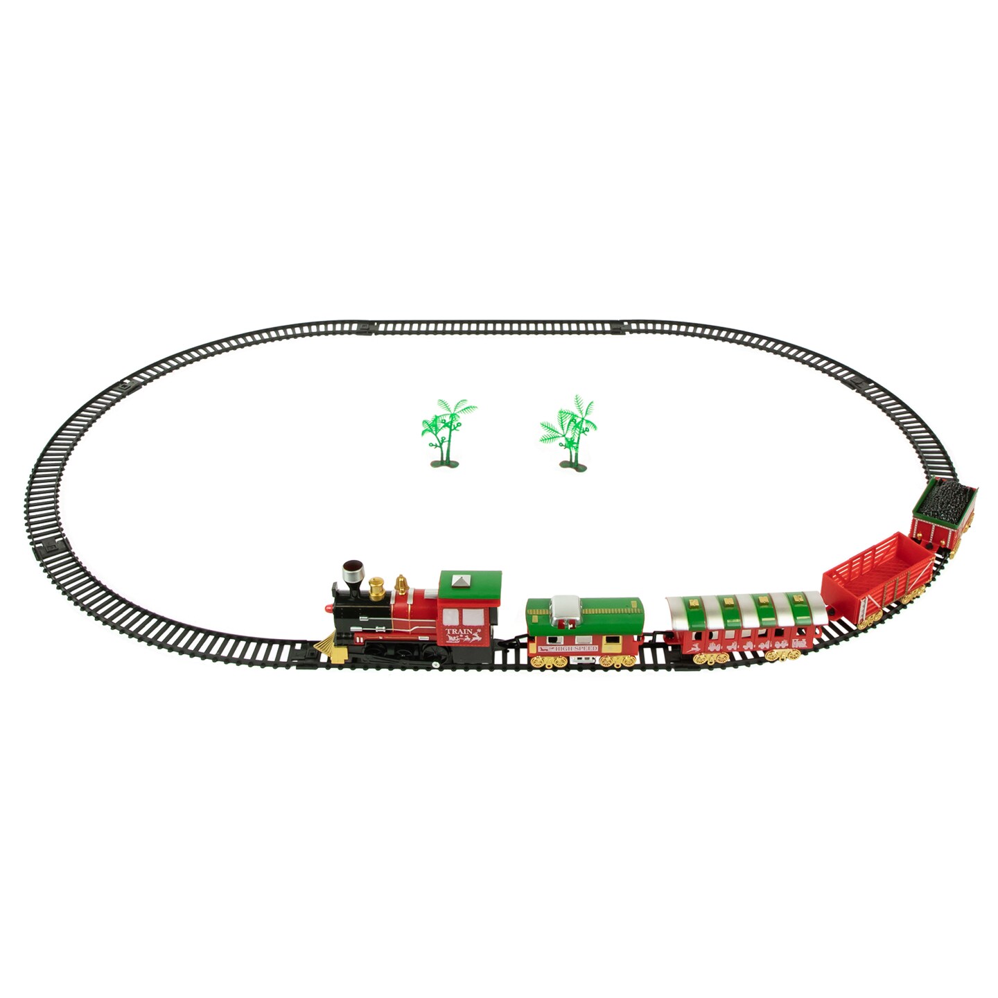 Northlight 21-Piece Animated and Musical Classic Christmas Train Set