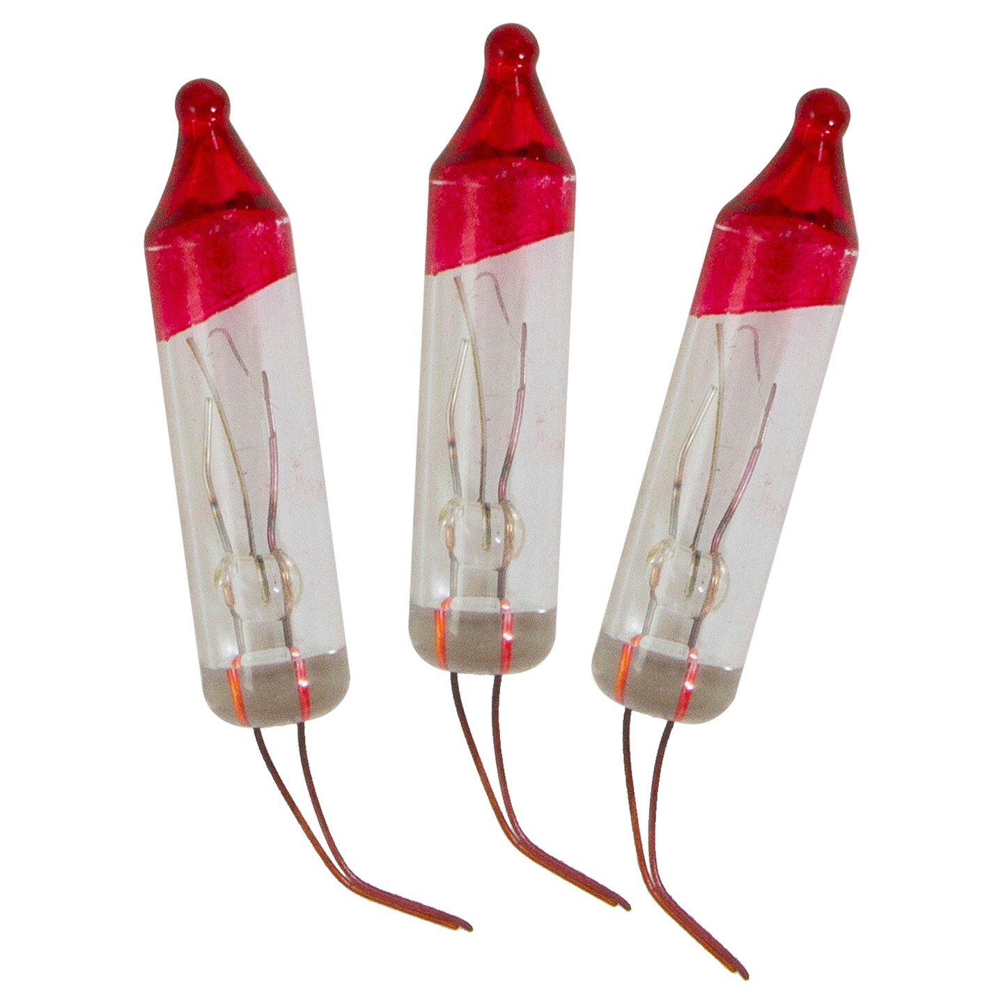 Northlight Mini Flasher Christmas Replacement Bulbs - 3.5 Volts - Clear - Pack of 3