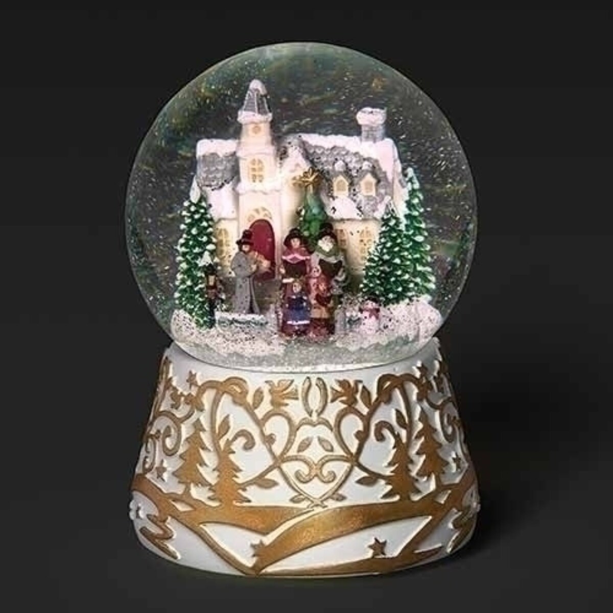 Roman 6.75&#x22; LED Lighted Church Christmas Musical Snow Globe