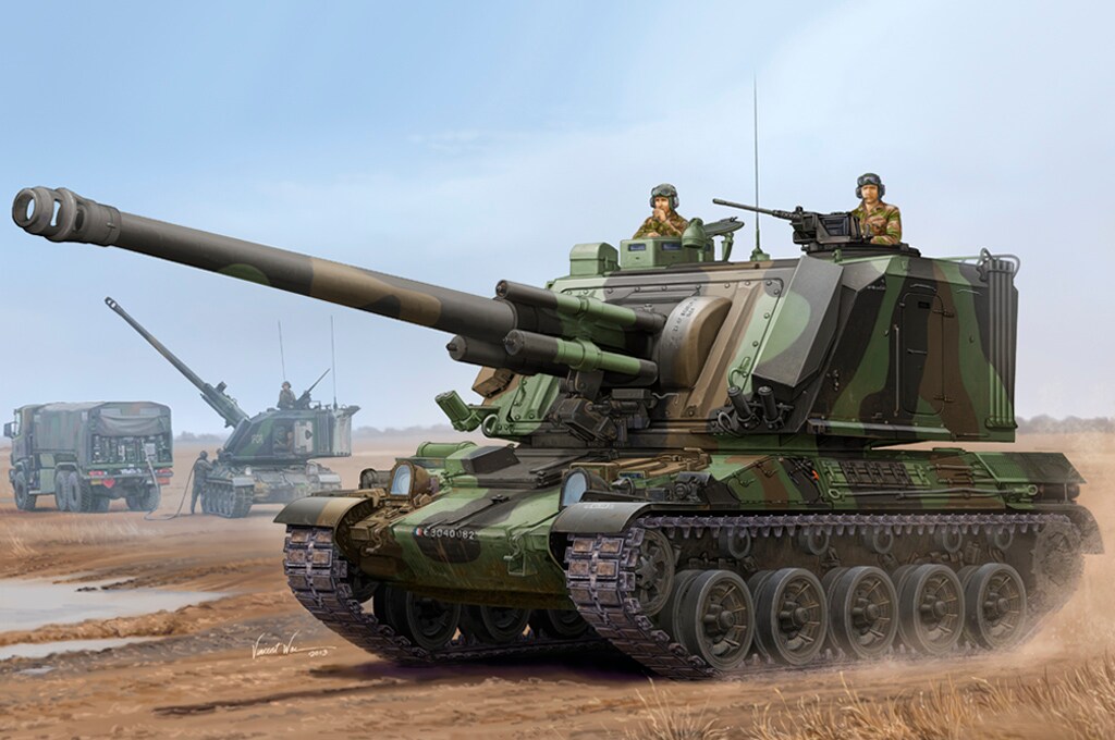 Hobby Boss  1/35 FRENCH GCT 155MM    AU-F1 SPH Plastic Model