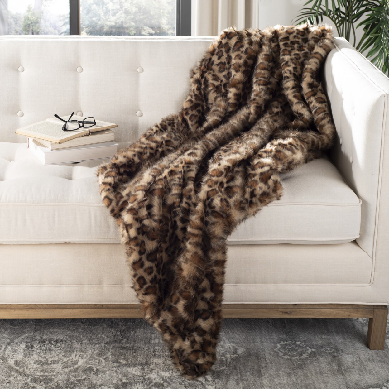 Safavieh Leopard Print Throw Blanket Leopard