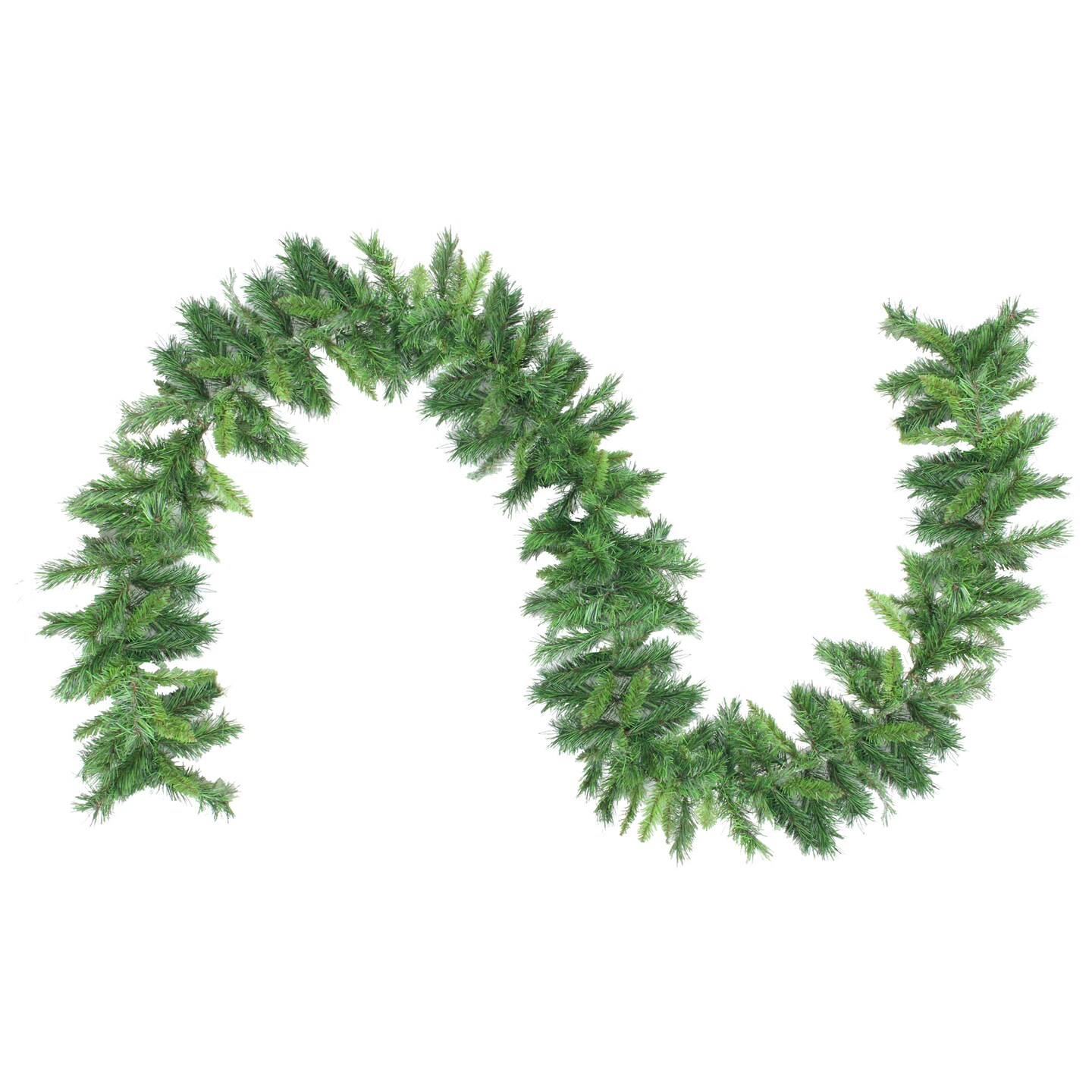 Northlight Mixed Two-Tone Pine Artificial Christmas Garland - 9' x 10" - Unlit