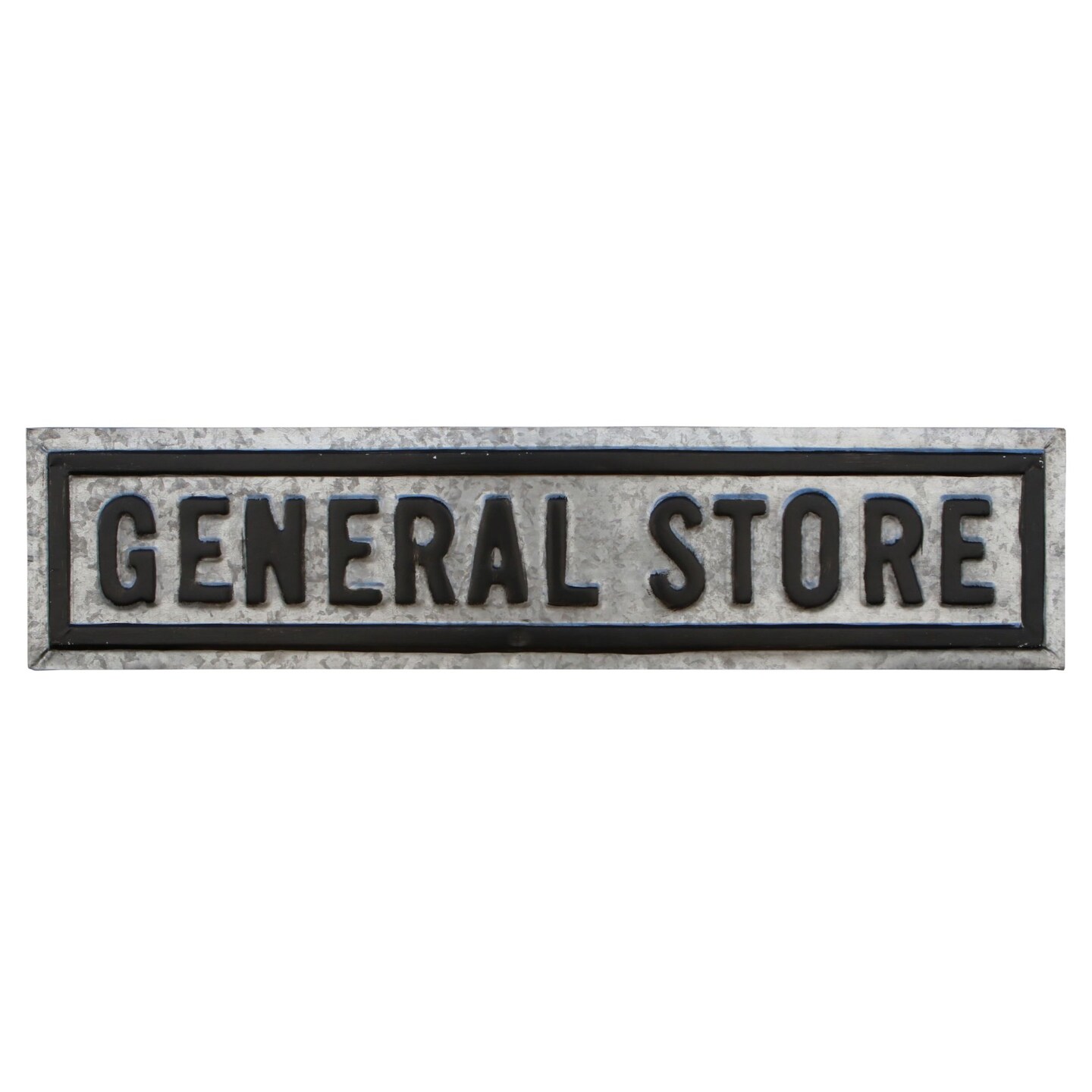 Contemporary Home Living 36.5" Black and Silver General Store Wall Sign