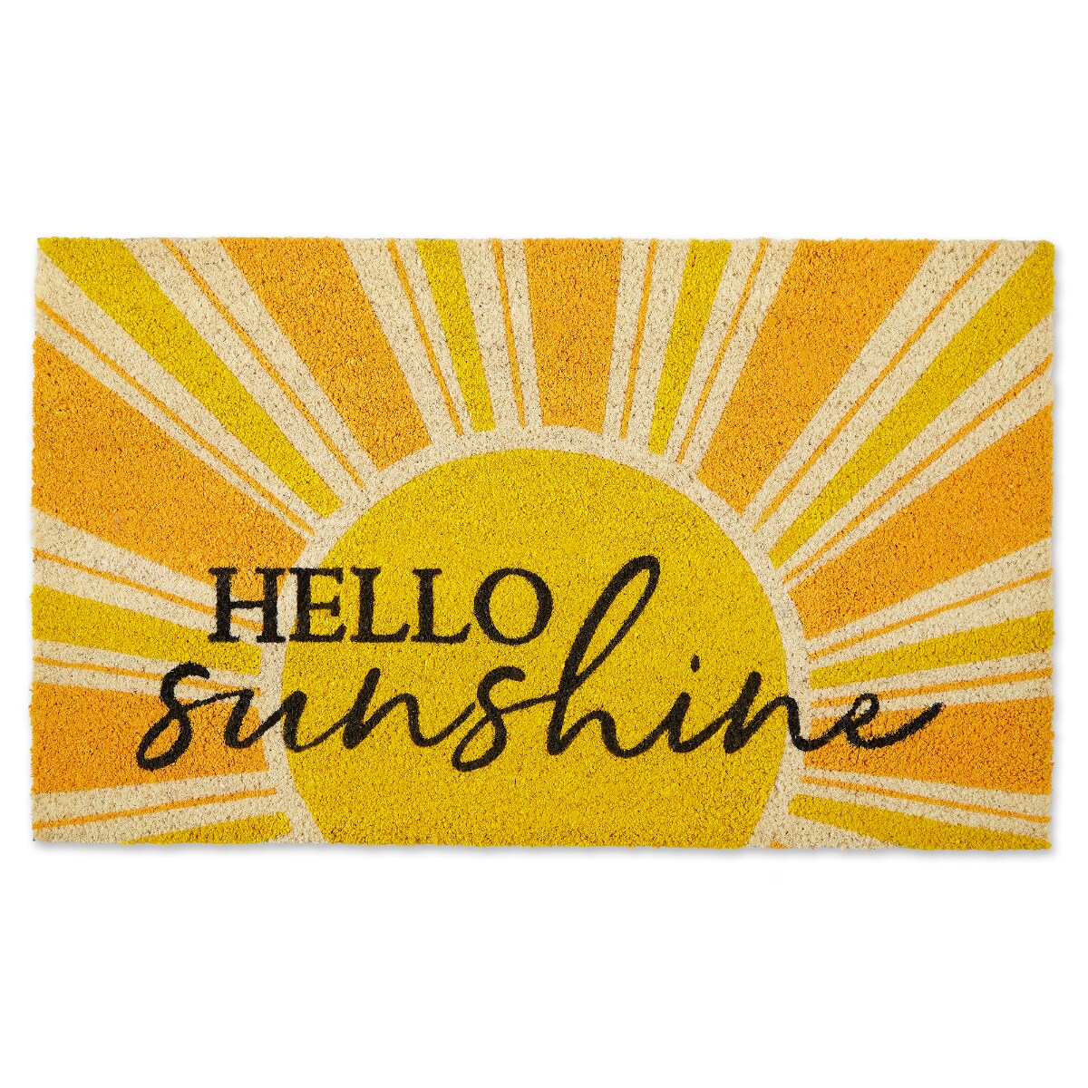 Contemporary Home Living Rectangular "Hello Sunshine" Doormat 30" x 18"