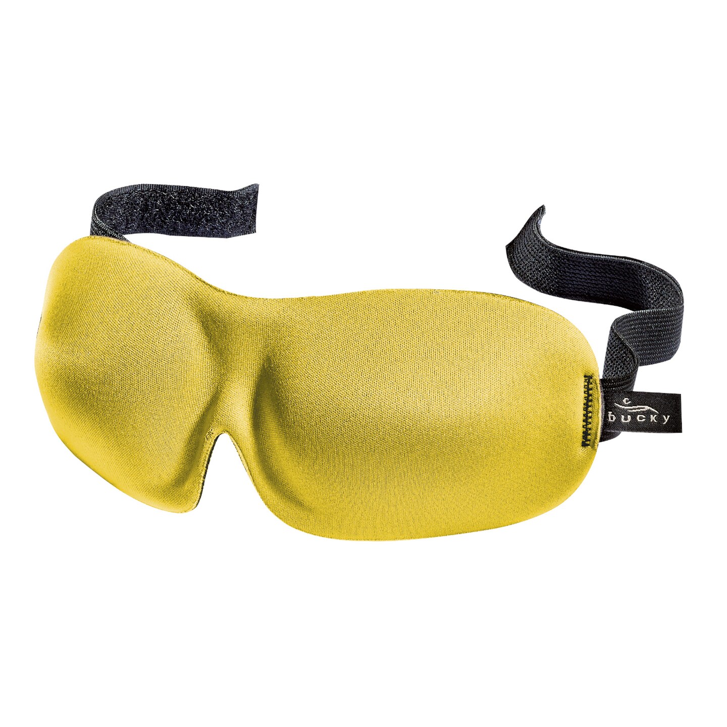 Contemporary Home Living 9" Golden Yellow and Black Personal Accessories Bucky 40 Blinks Sleep Mask