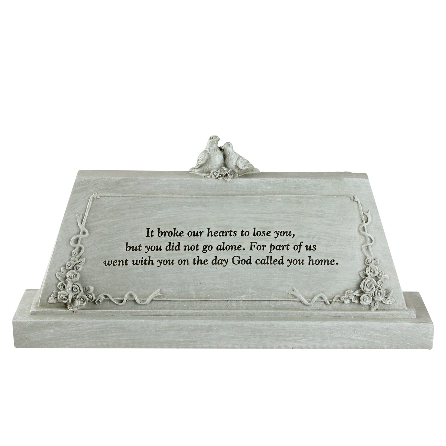 Roman 9&#x22; Forever with the Angels Religious Script Decorative Bereavement Table Top Plaque