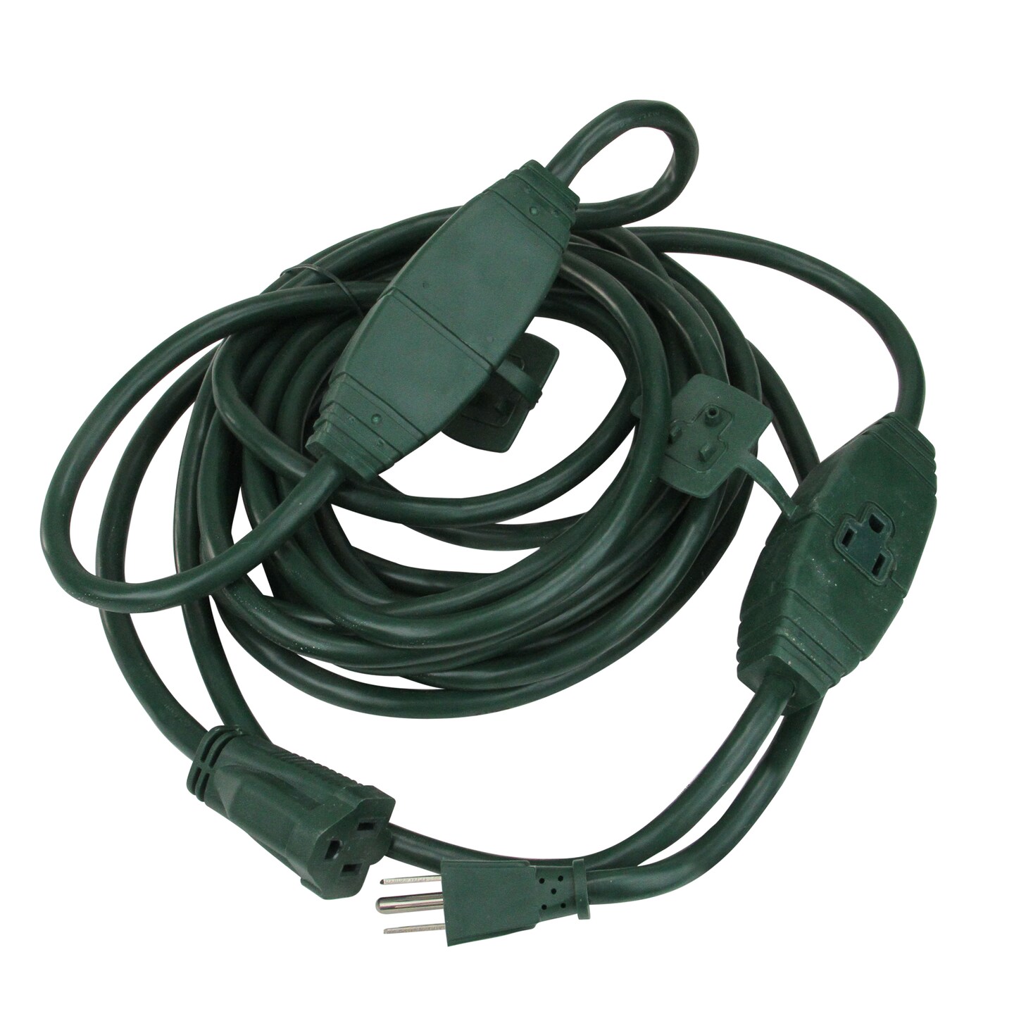 Stanley 25&#x27; Stanley 3-Outlet Green Heavy Duty Outdoor Grounded Landscaping Projector Cord