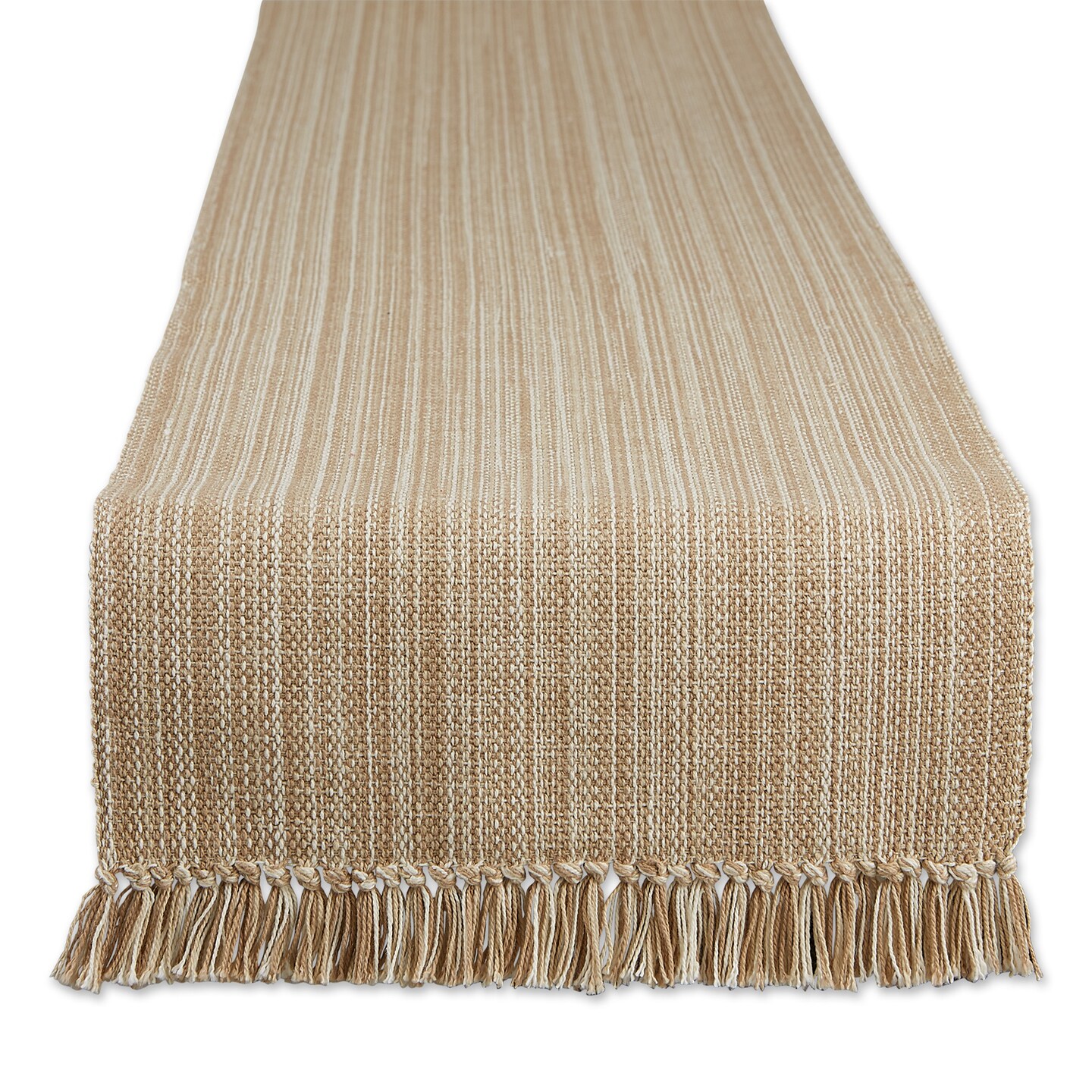 Contemporary Home Living 72&#x22; Variegated Beige Table Runner