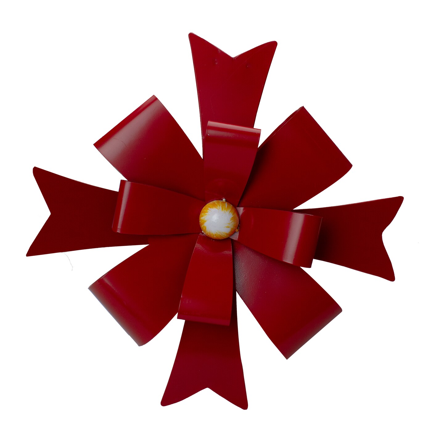 Northlight Metal Christmas Bow Wall Decoration - 19&#x22; - Red