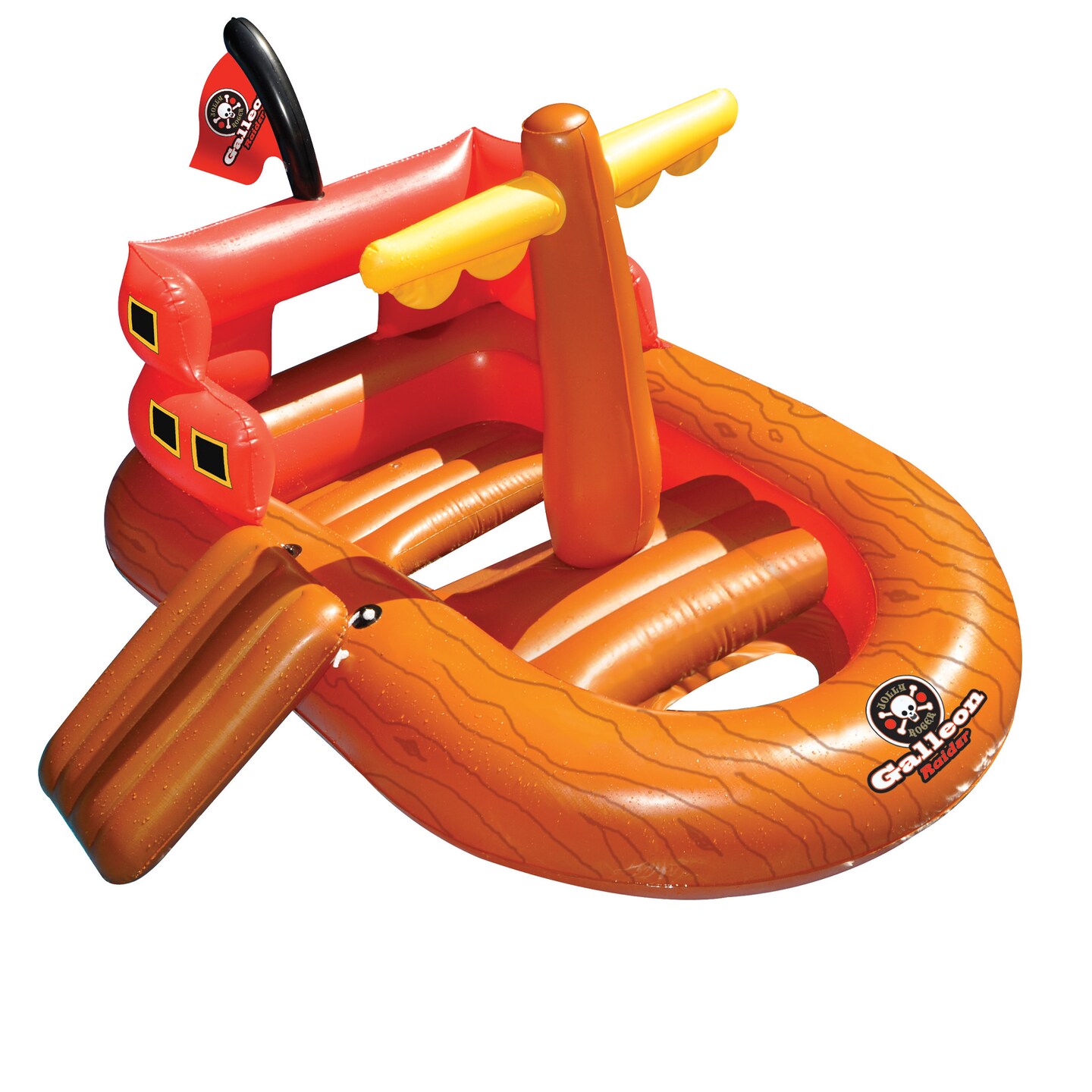 Swim Central 64 Galleon Raider Inflatable Swimming Pool Pirate Ship  Floating Boat Toy