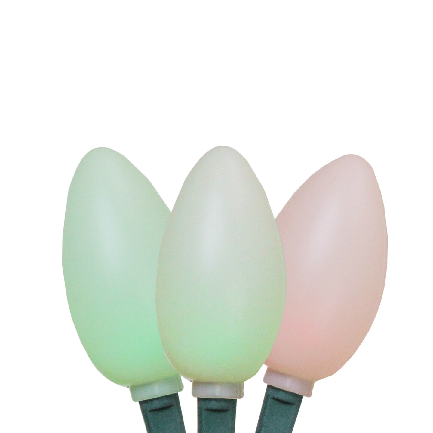 Hofert LED Color Changing C9 Novelty Christmas Lights - 3.75' Green Wire - 10ct