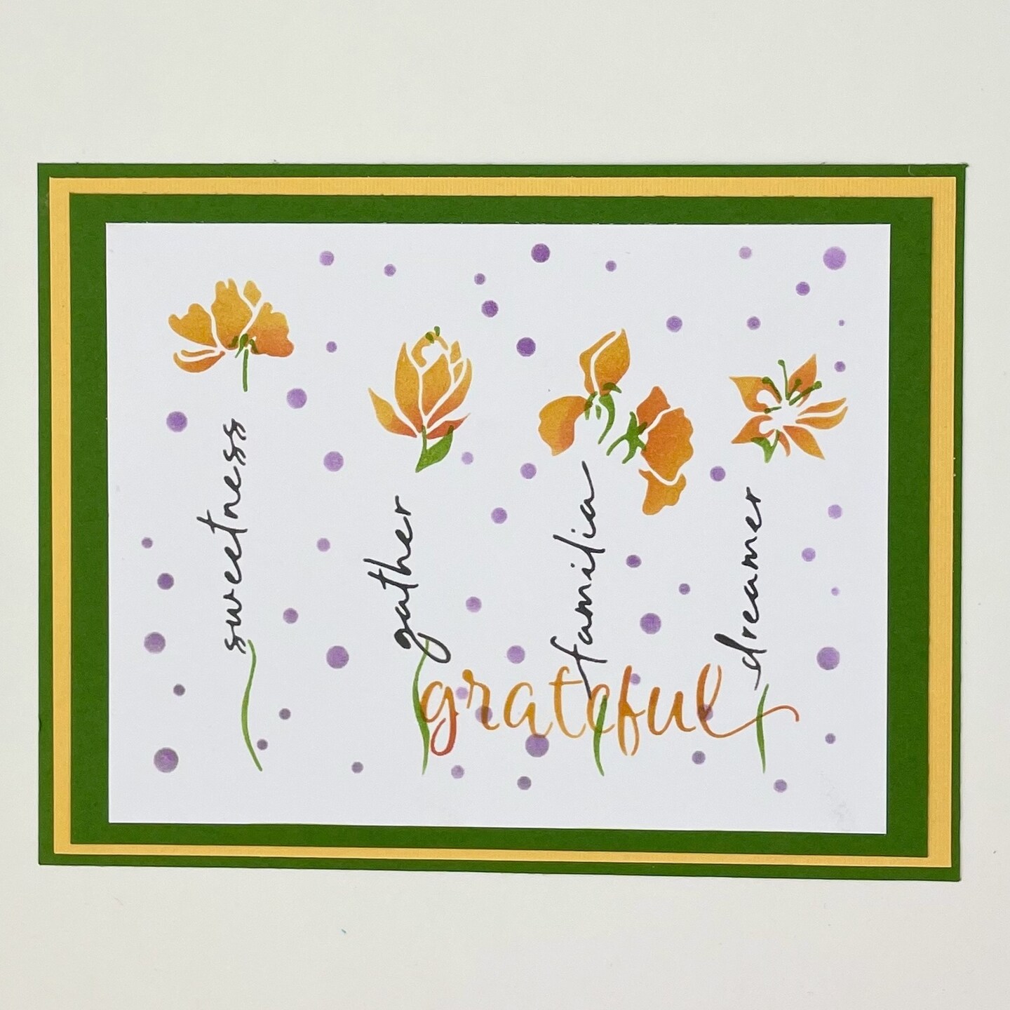 Crafter's Layered Card Stencil 8.5"X11"A2 Layered Word