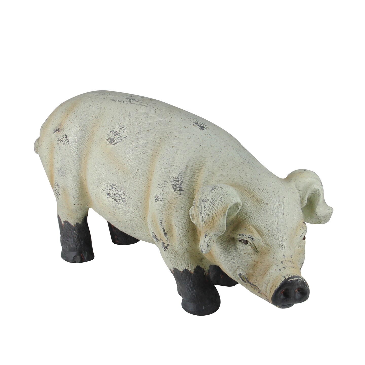 Melrose 11.5-Inch Brown and Off White Smiling Gary the Pig Figure