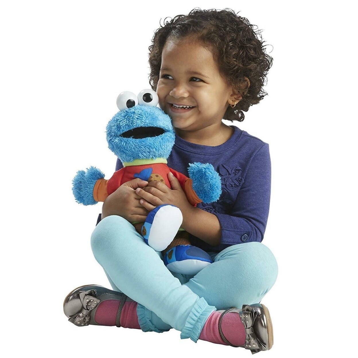 Sesame Street Cookie Monster Plush Doll 12In Soft Blue Stuffed Animal Playskool