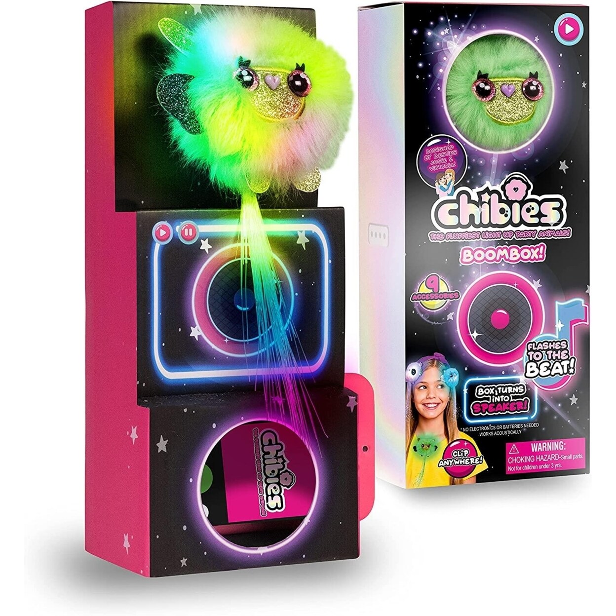 Chibies Boom Box Billi Llama Fluffy Lights To Beats Speaker Music Interactive Toy Wow Stuff
