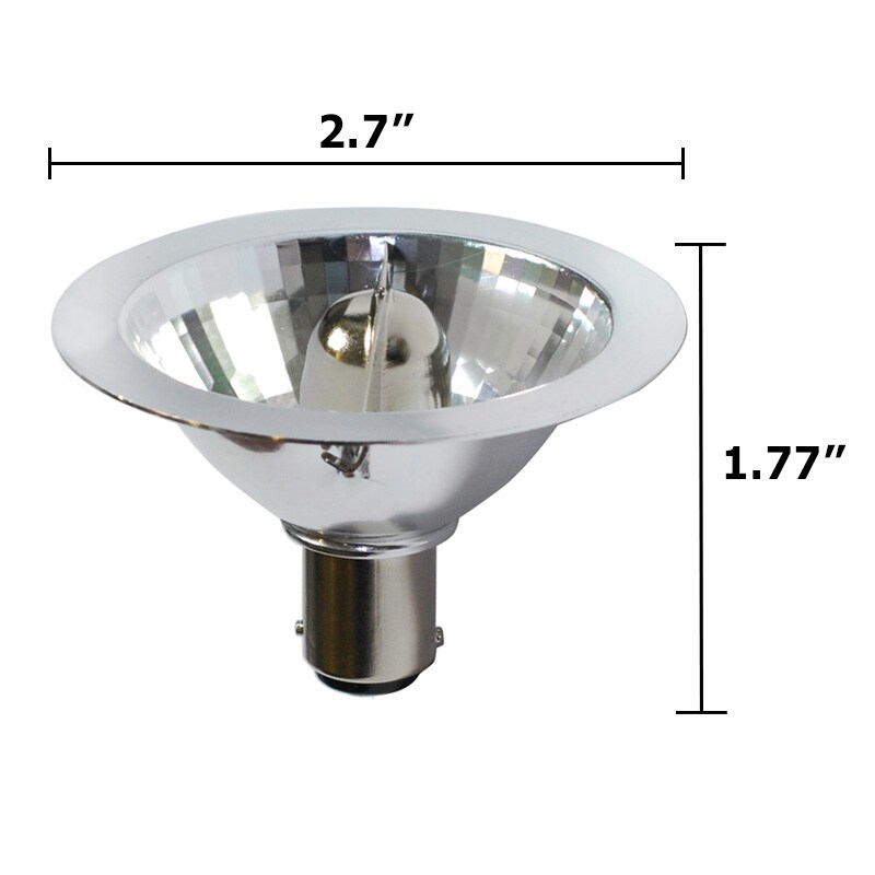 BulbAmerica 20W 12V AR70 Flood BA15d Base Reflector Halogen Bulb
