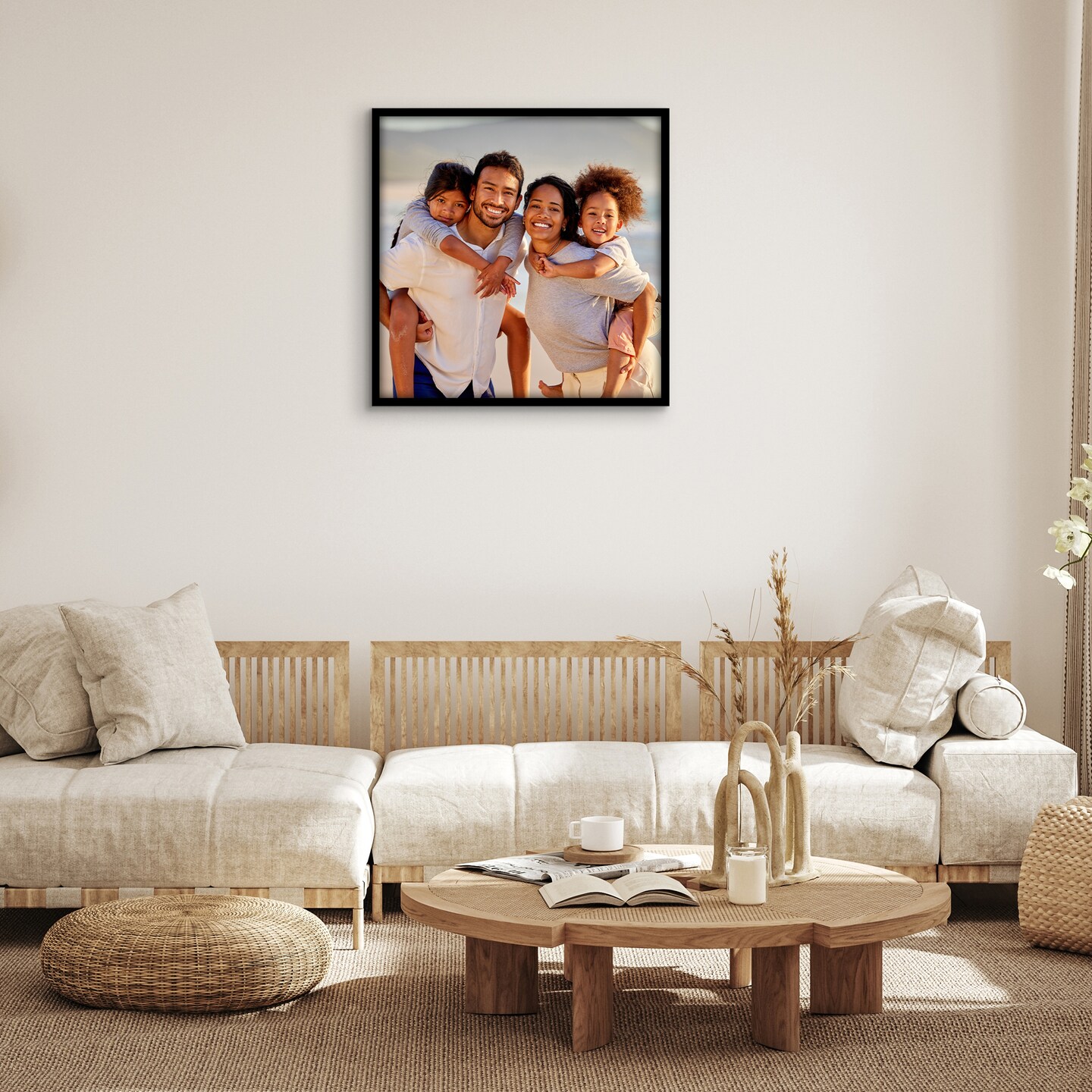 Americanflat Poster Frame - Perfect Frame for Photos and Artwork - Large Picture Frame - Polished Plexiglass - Hanging Hardware with Horizontal and Vertical Display