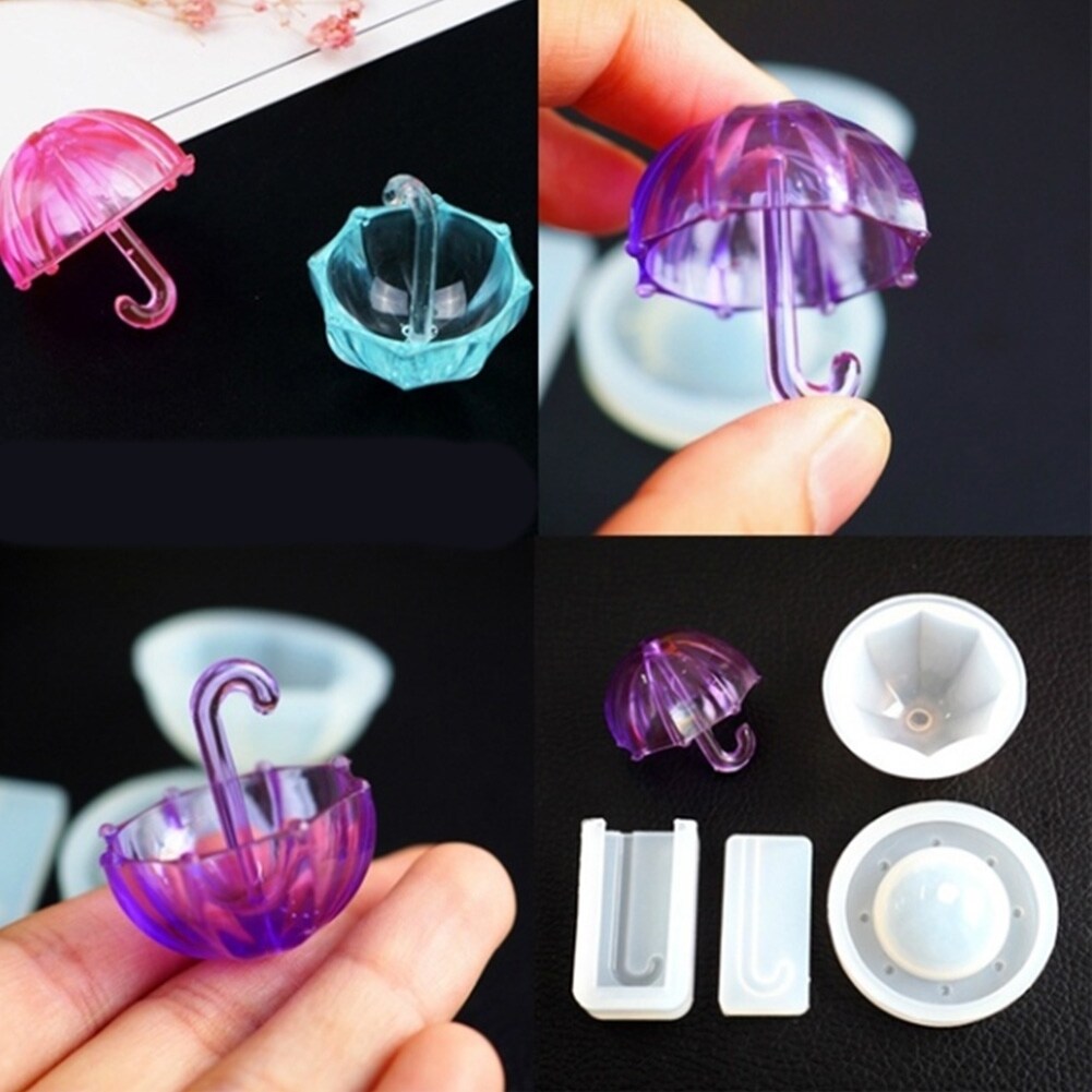 Generic Cute Umbrella Silicone Mold Jewelry Making DIY Handmade Jewelry Epoxy Craft