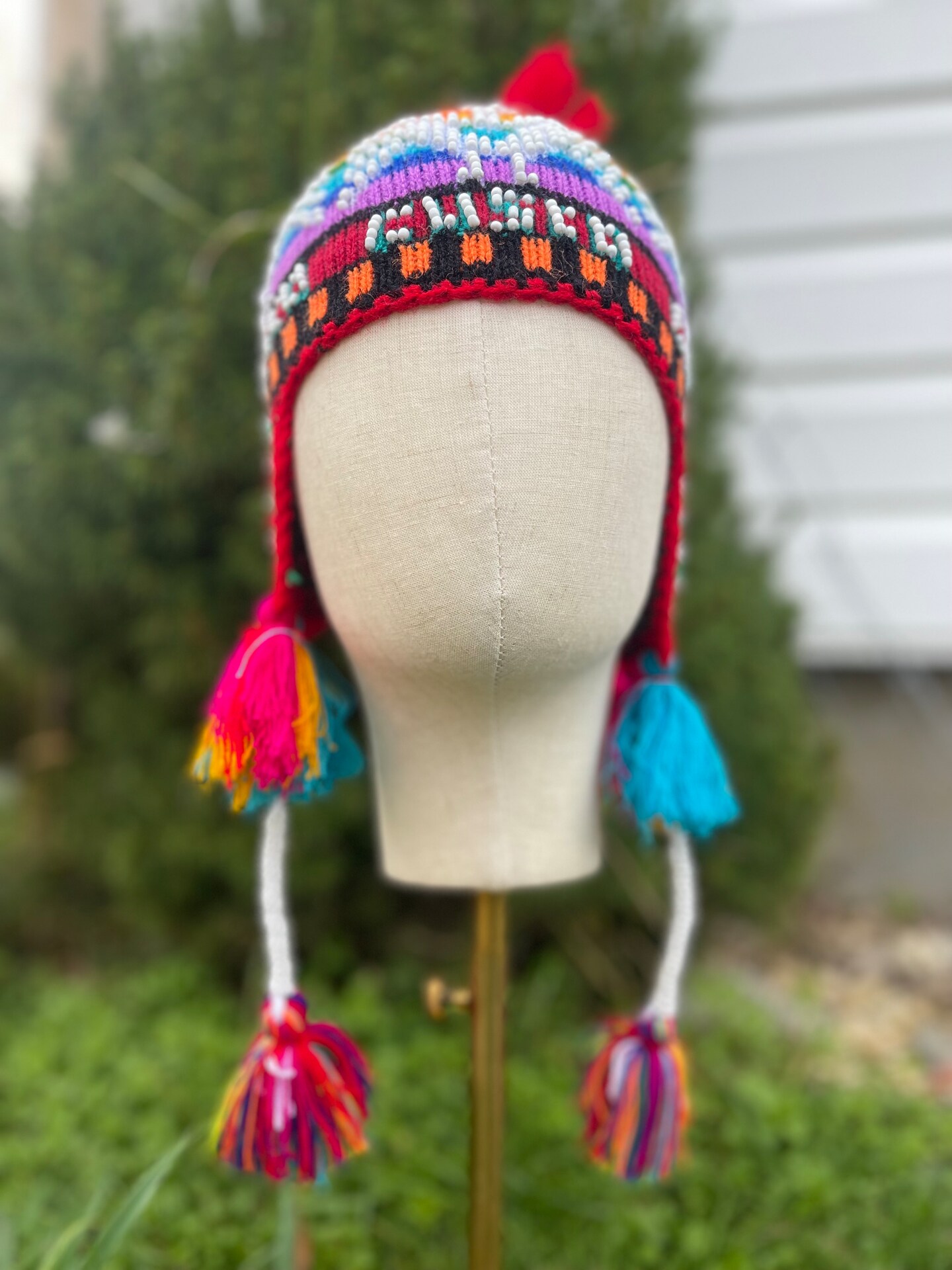 Children genuine peruvian hat | Kids Peruvian Chullo with 