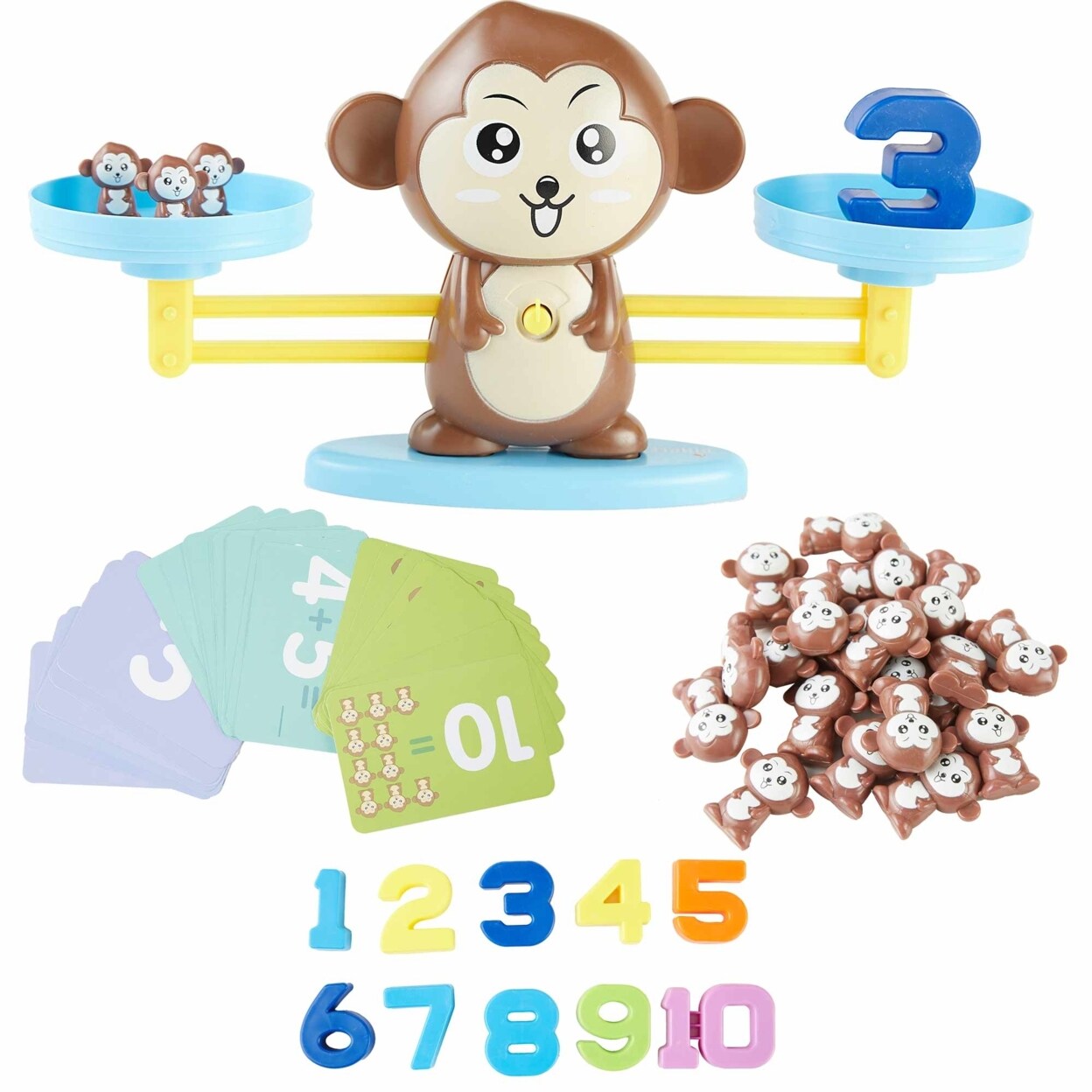 Dimple Monkey Balance Counting Educational Math Toy For Girls And Boys