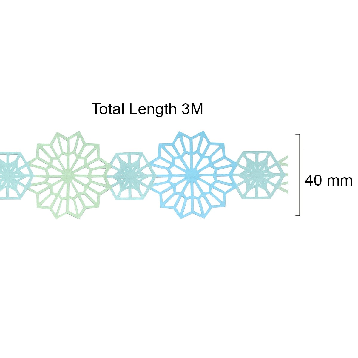 Wrapables Decorative Adhesive Scenic Pattern Hollow Sticker Tape