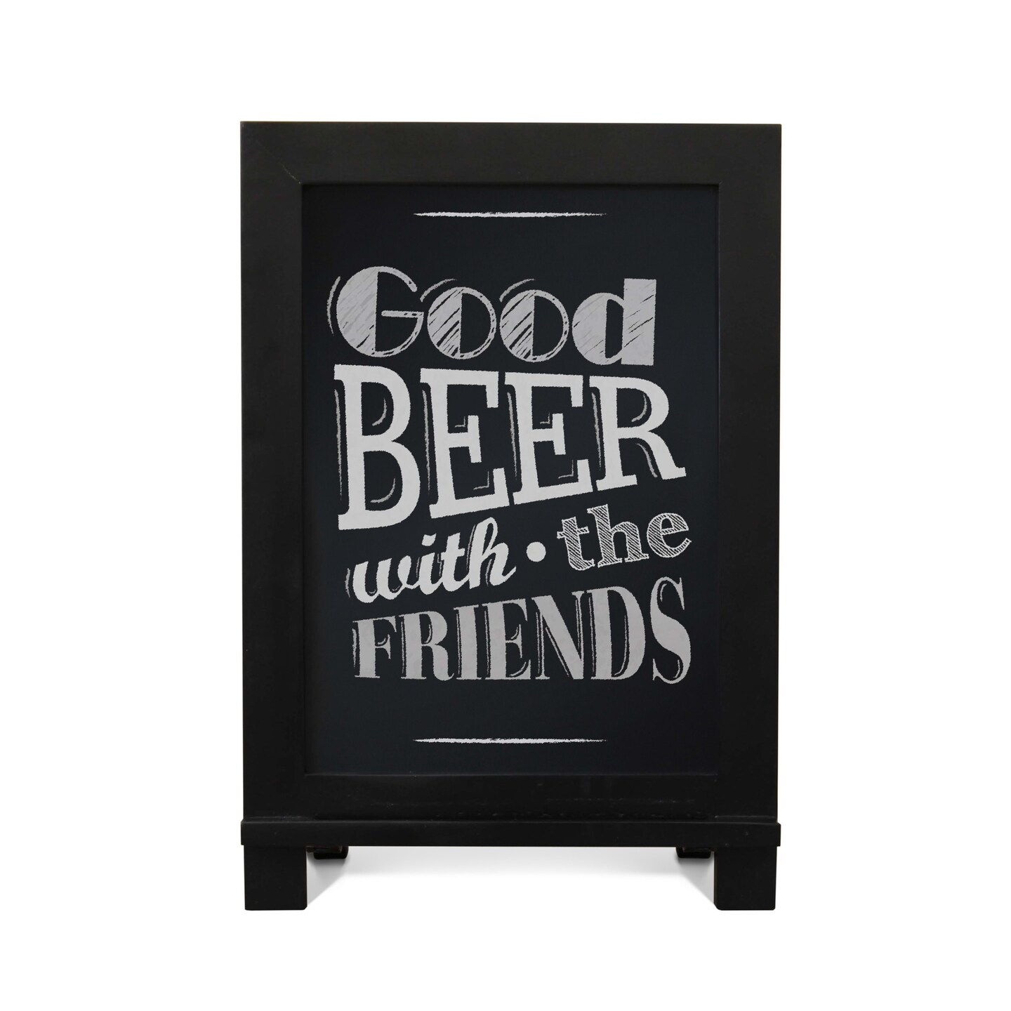 HBCY Creations Hanging or Tabletop Chalkboard with Legs/Wedding Table Sign/Kitchen Countertop Memo Board