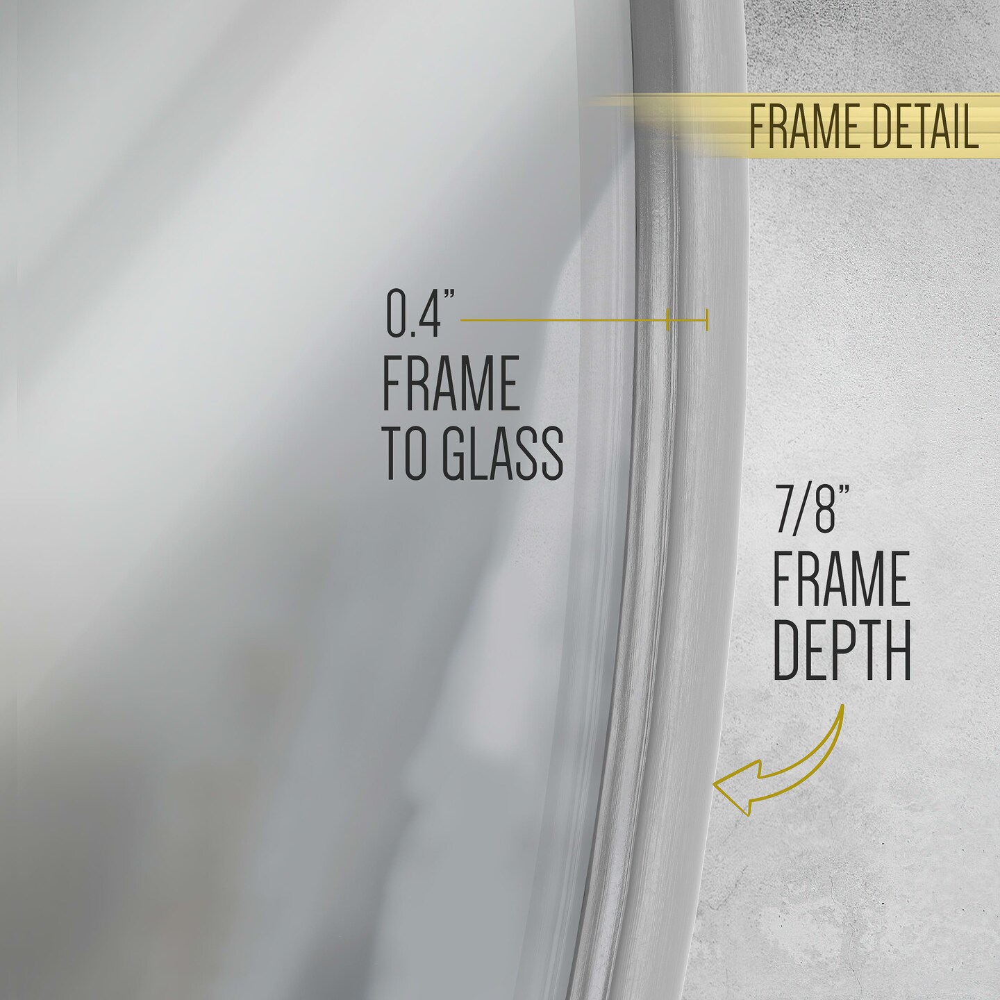 HBCY Creations Wall Mirror for Entryways, Washrooms, Living Rooms and More